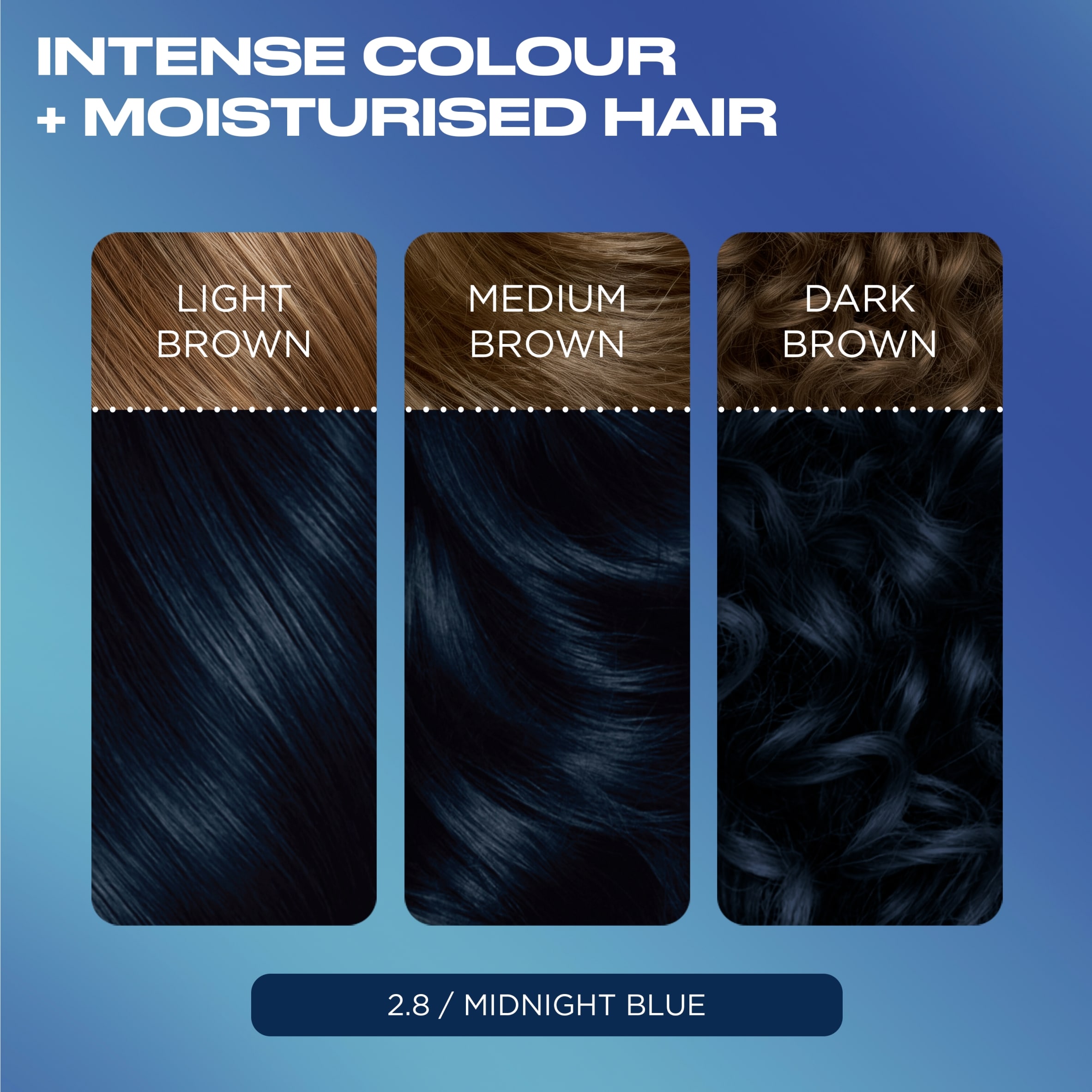 CLAIROL NICE'N EASY BOLD PERMANENT HAIR DYE - 2.8 MIDNIGHT BLUE thumbnail 2