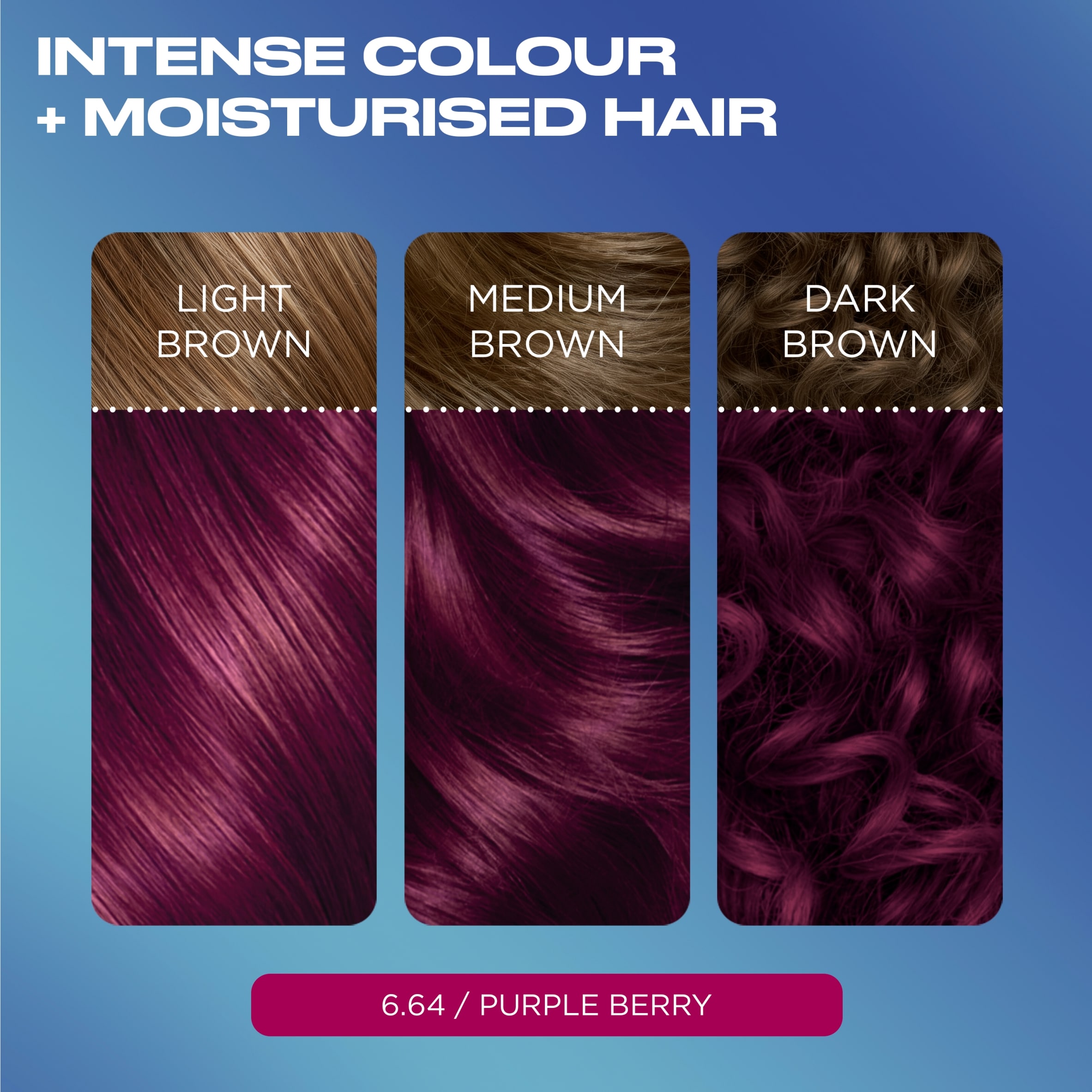 CLAIROL NICE'N EASY BOLD PERMANENT HAIR DYE - 6.64 PURPLE BERRY thumbnail 2