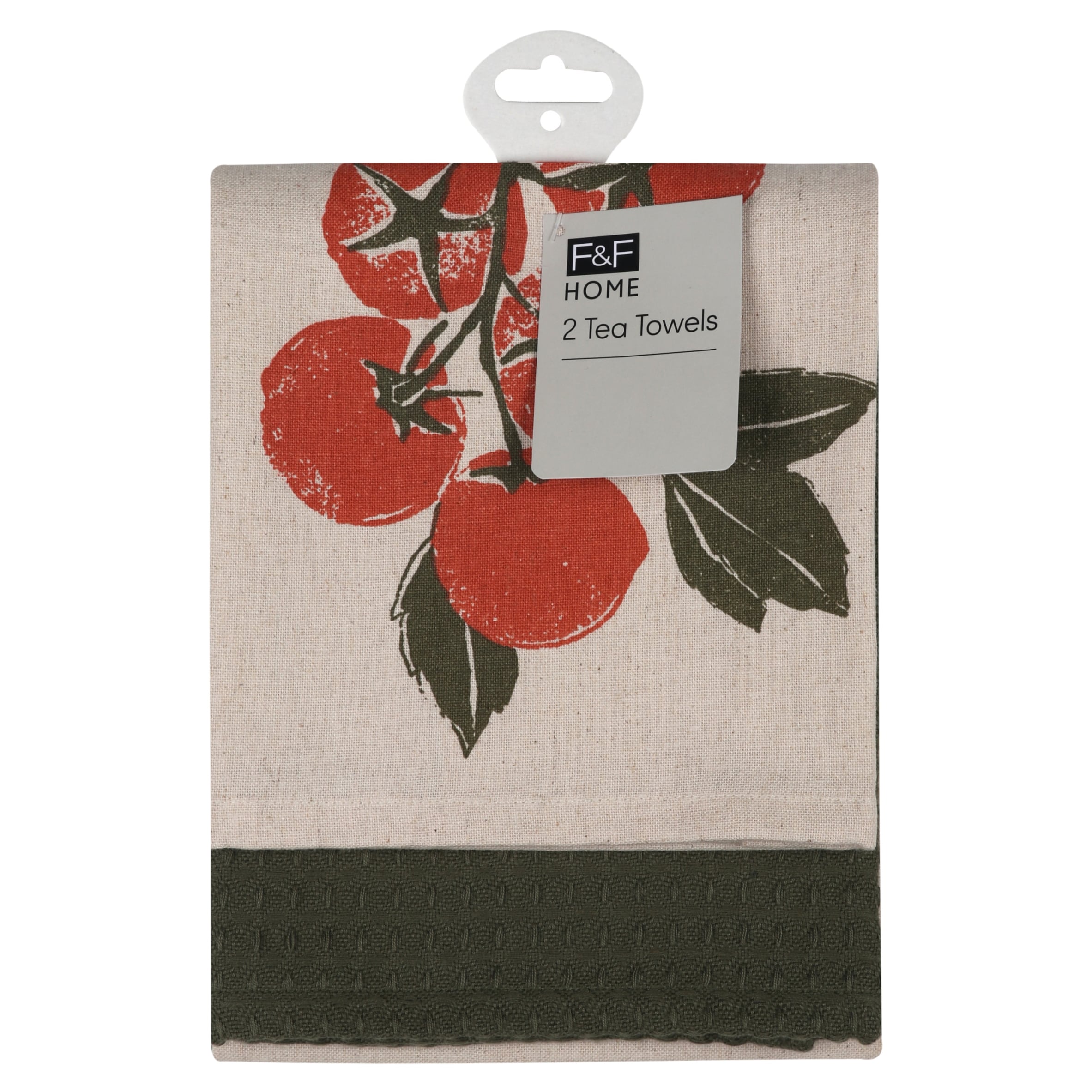 F&F Home Tomato Tea Towel 2 pack