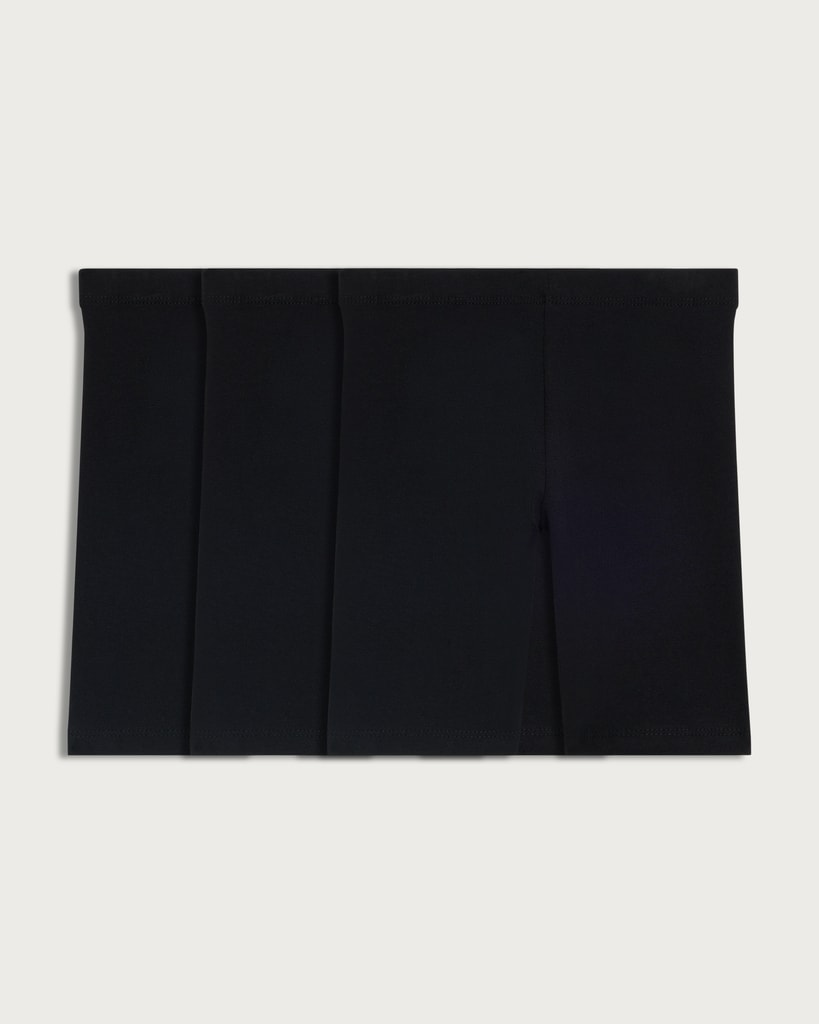 F&F Girls 3-Pack Cotton Rich Cycling Shorts in Black thumbnail 4