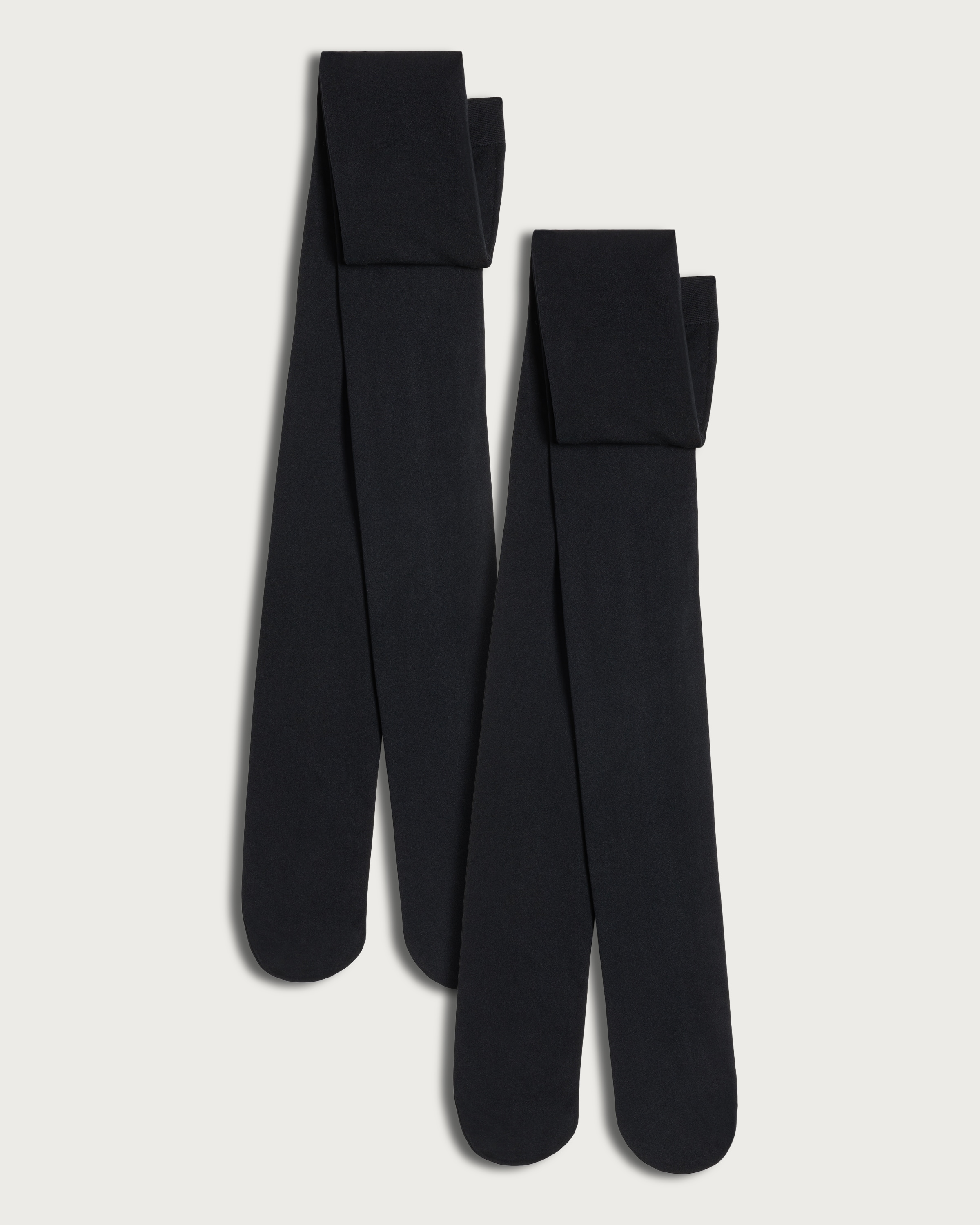 F&F 2-Pack 80 Denier Luxury Opaque Tights in Black thumbnail 3