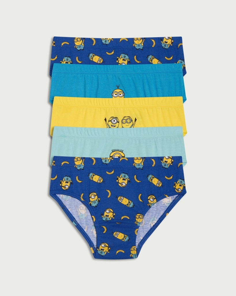 Minions 5-Pack Pure Cotton Briefs in Multi