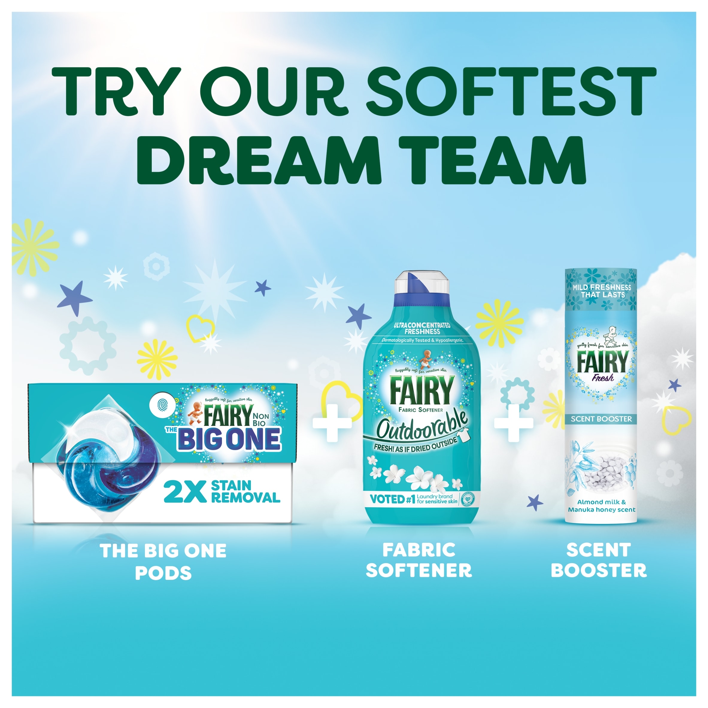 Fairy In-Wash Scent Booster Almond Milk & Manuka Honey 425g thumbnail 4