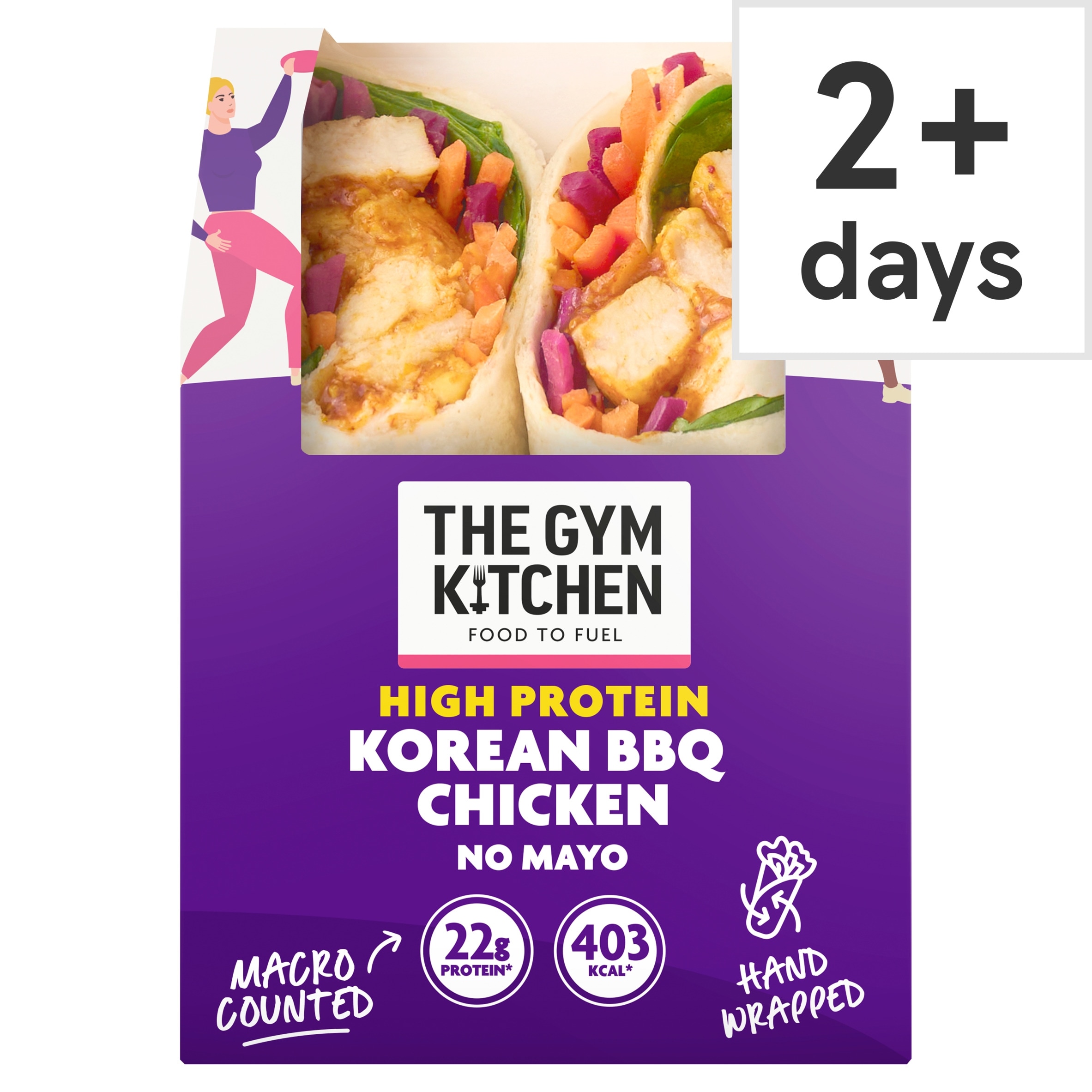The Gym Kitchen Korean BBQ Chicken Wrap