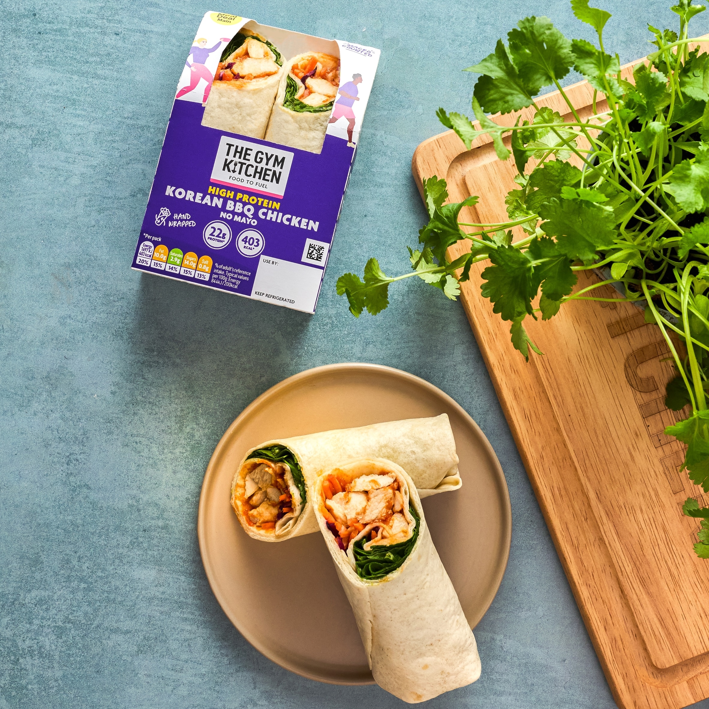 The Gym Kitchen Korean BBQ Chicken Wrap thumbnail 2