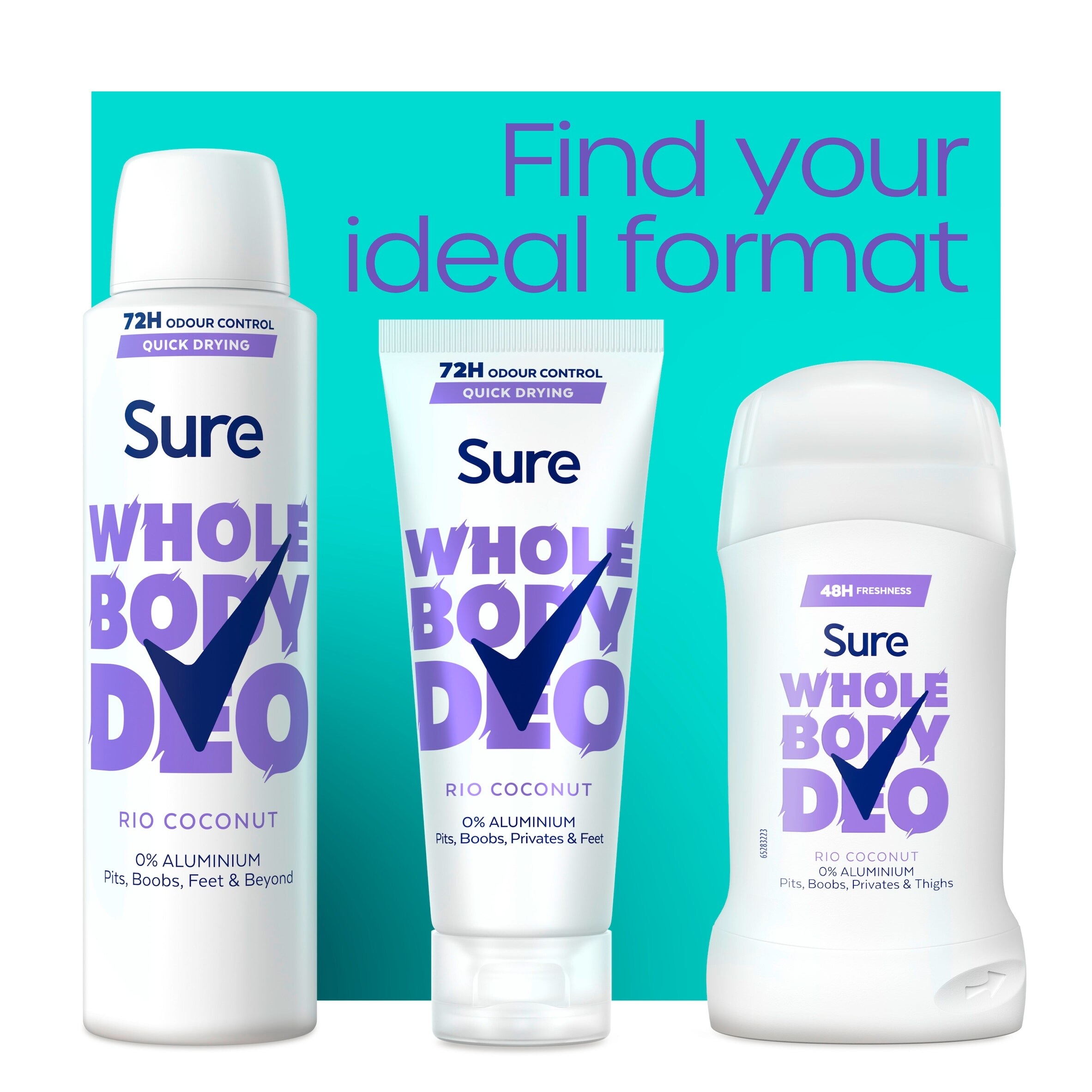 Sure Women Rio Coconut 72h Whole Body Deodorant Odour Control Spray 150ml thumbnail 5