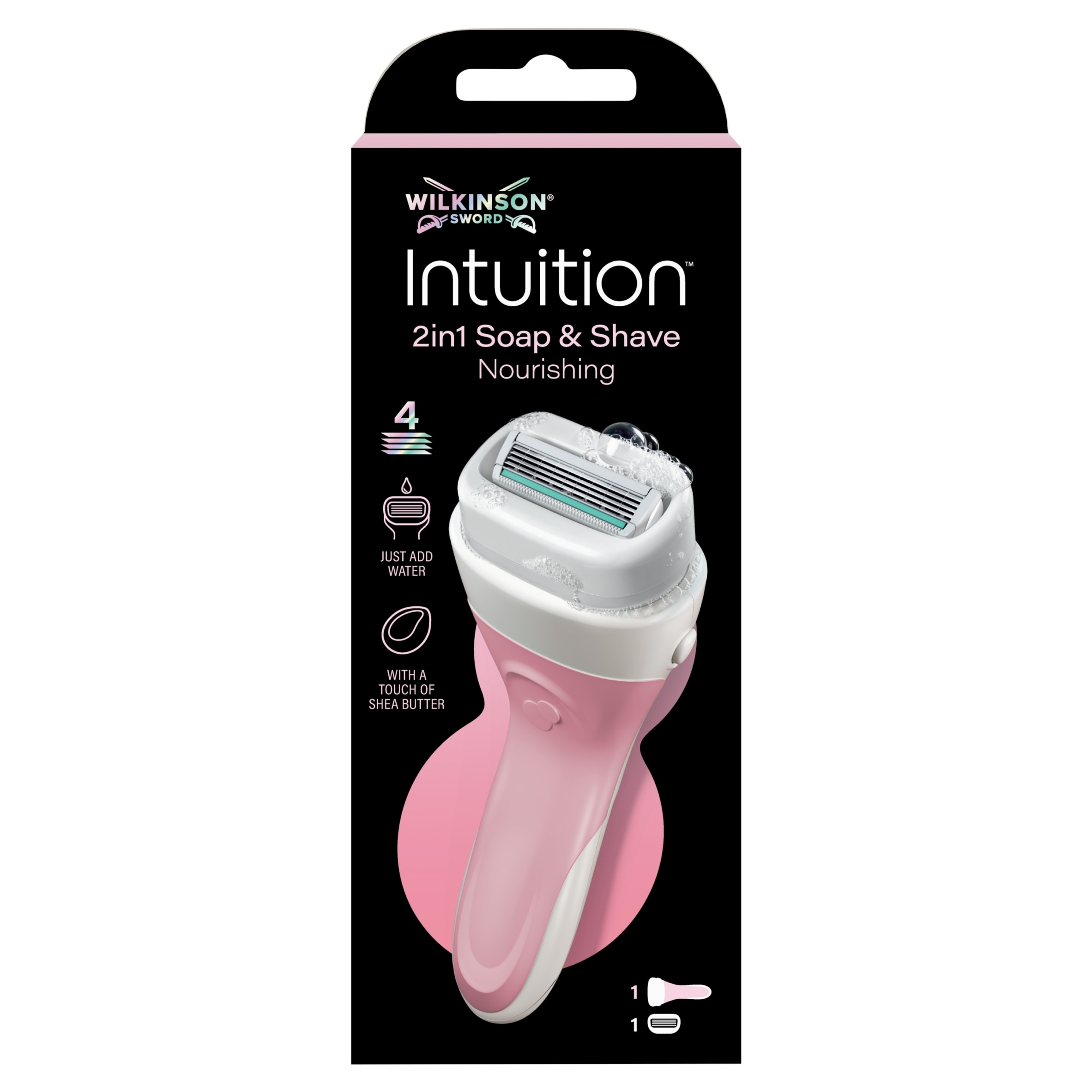 Wilkinson Sword Intuition 2in1 Soap & Shave Nourishing Women's Razor