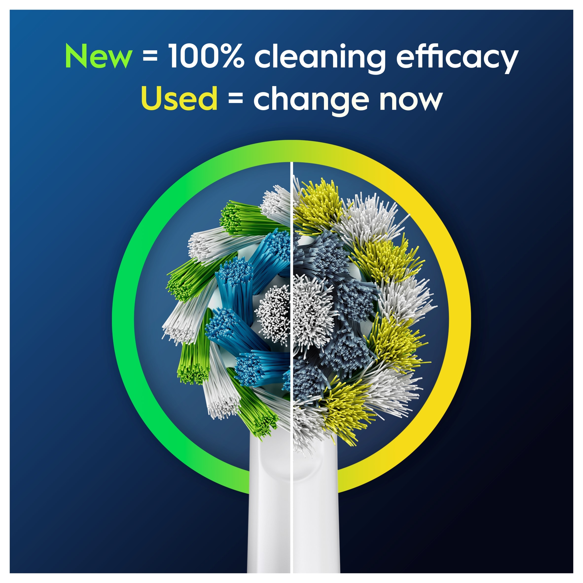 Oral-B Cross Action White Electric Toothbrush Replacement Heads 8 pack thumbnail 5