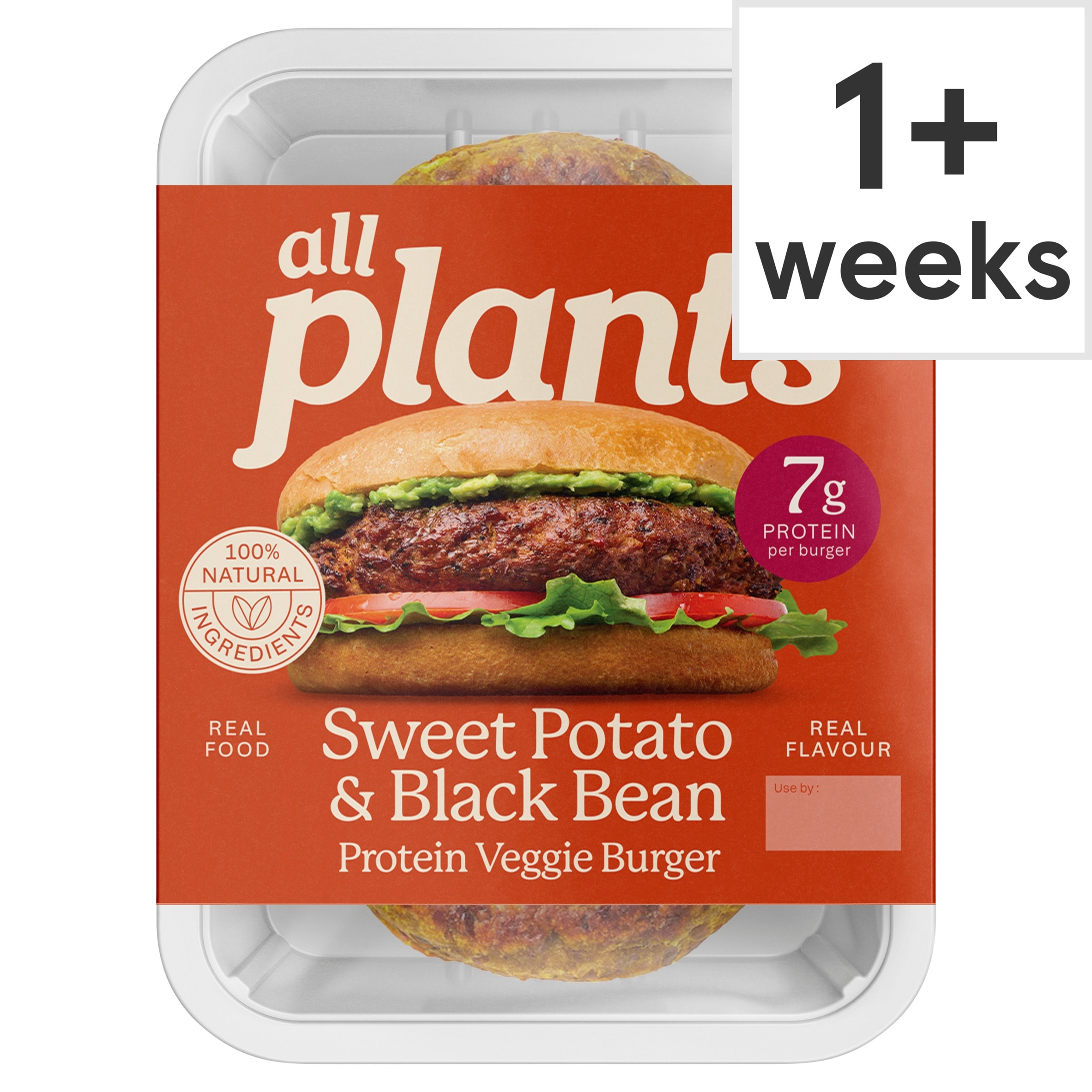 Plants Sweet Potato, Black Bean & Chipotle Protein Veggie Burger
