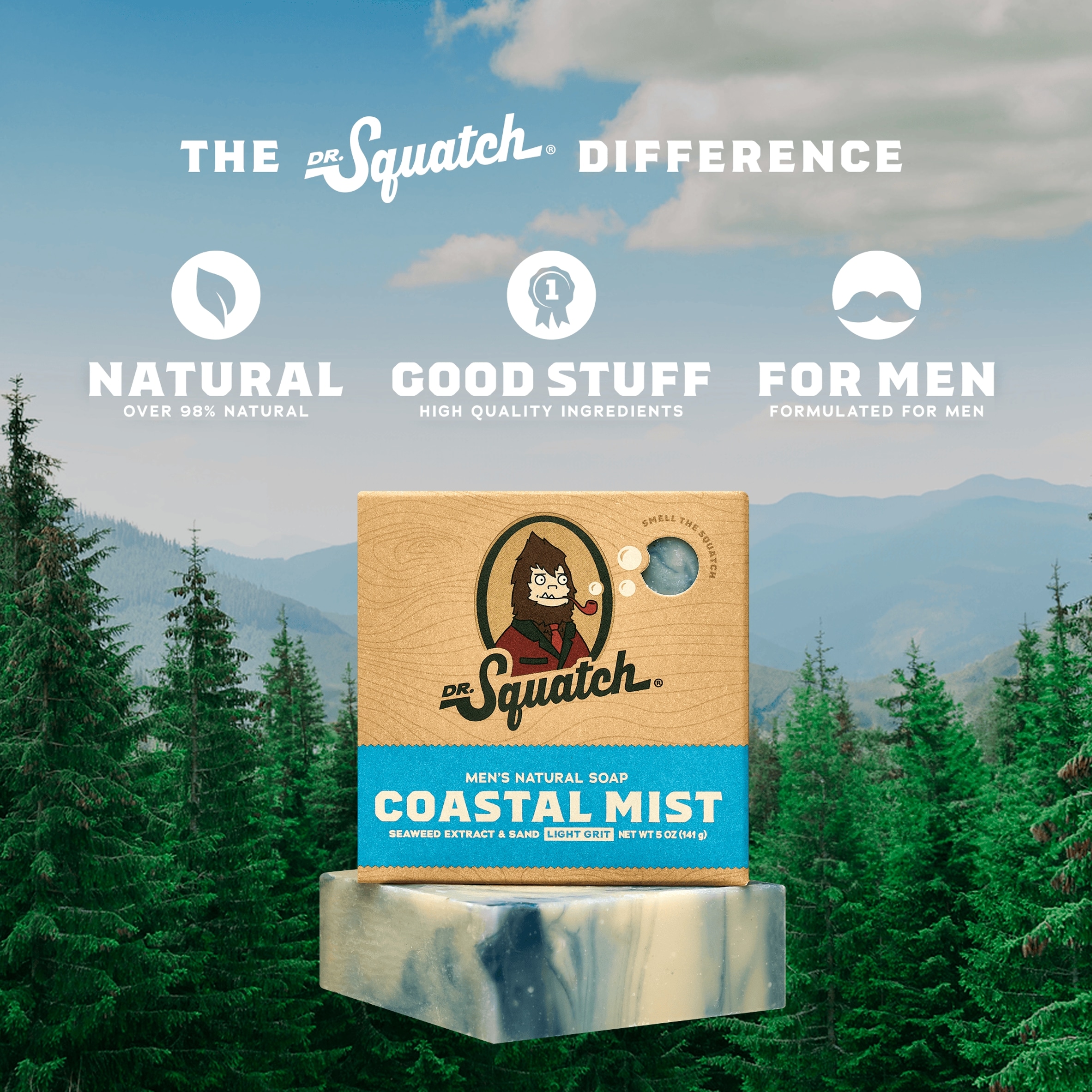 DR. Squatch Natural Soap Bar Coastal Mist 141g thumbnail 2