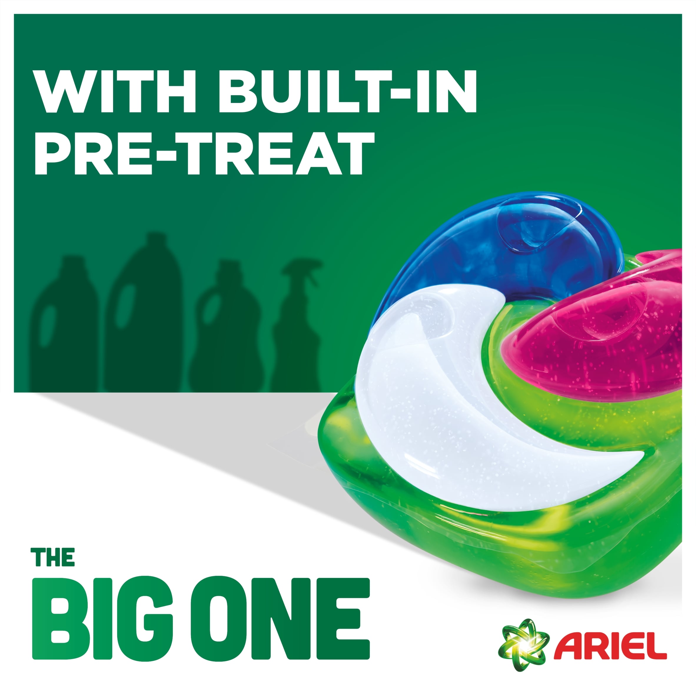 Ariel The Big One Pink Blossom Washing Liquid Pods 21 Washes 762.3g thumbnail 2