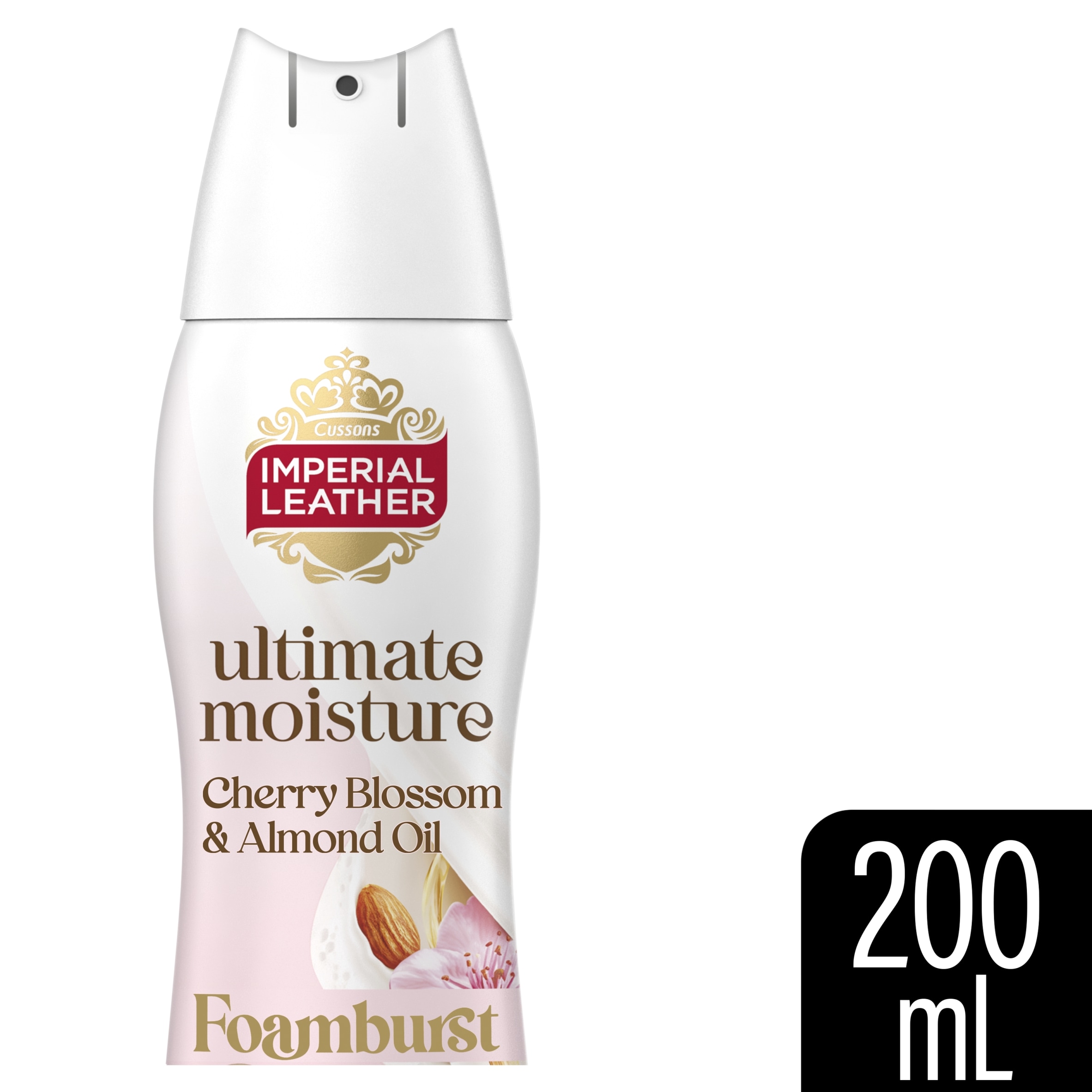 IMPERIAL LEATHER ULTIMATE MOISTURE FOAMBURST CHERRY BLOSSOM & ALMOND 200ML
