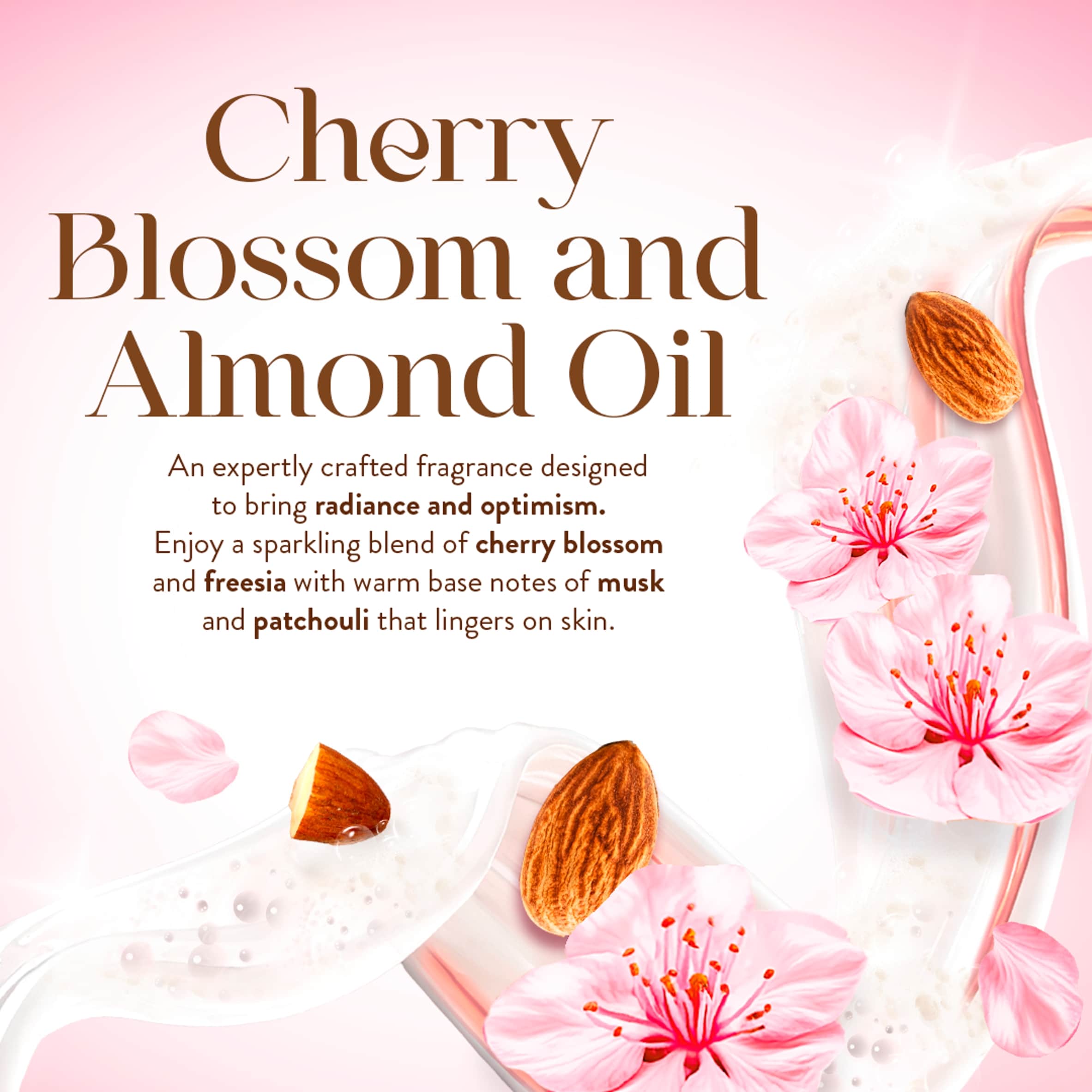 IMPERIAL LEATHER ULTIMATE MOISTURE FOAMBURST CHERRY BLOSSOM & ALMOND 200ML thumbnail 5