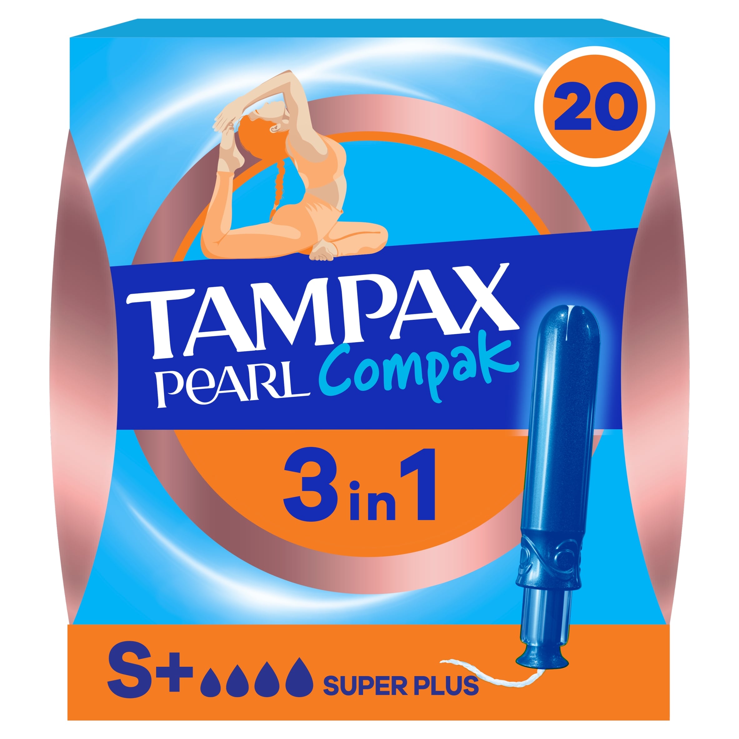 Tampax Compak Pearl Tampons Super Plus 20CT