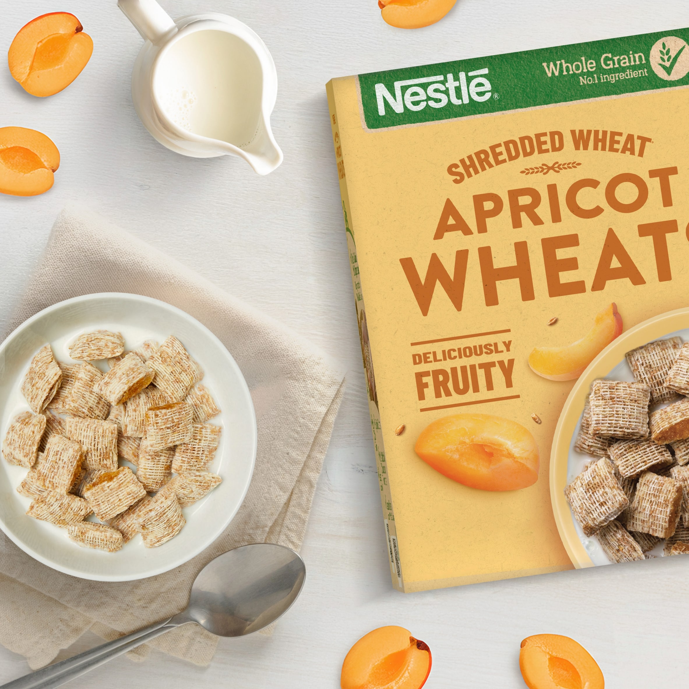 Nestlé Shredded Wheat Bitesize Apricot Breakfast Cereal 450g thumbnail 2