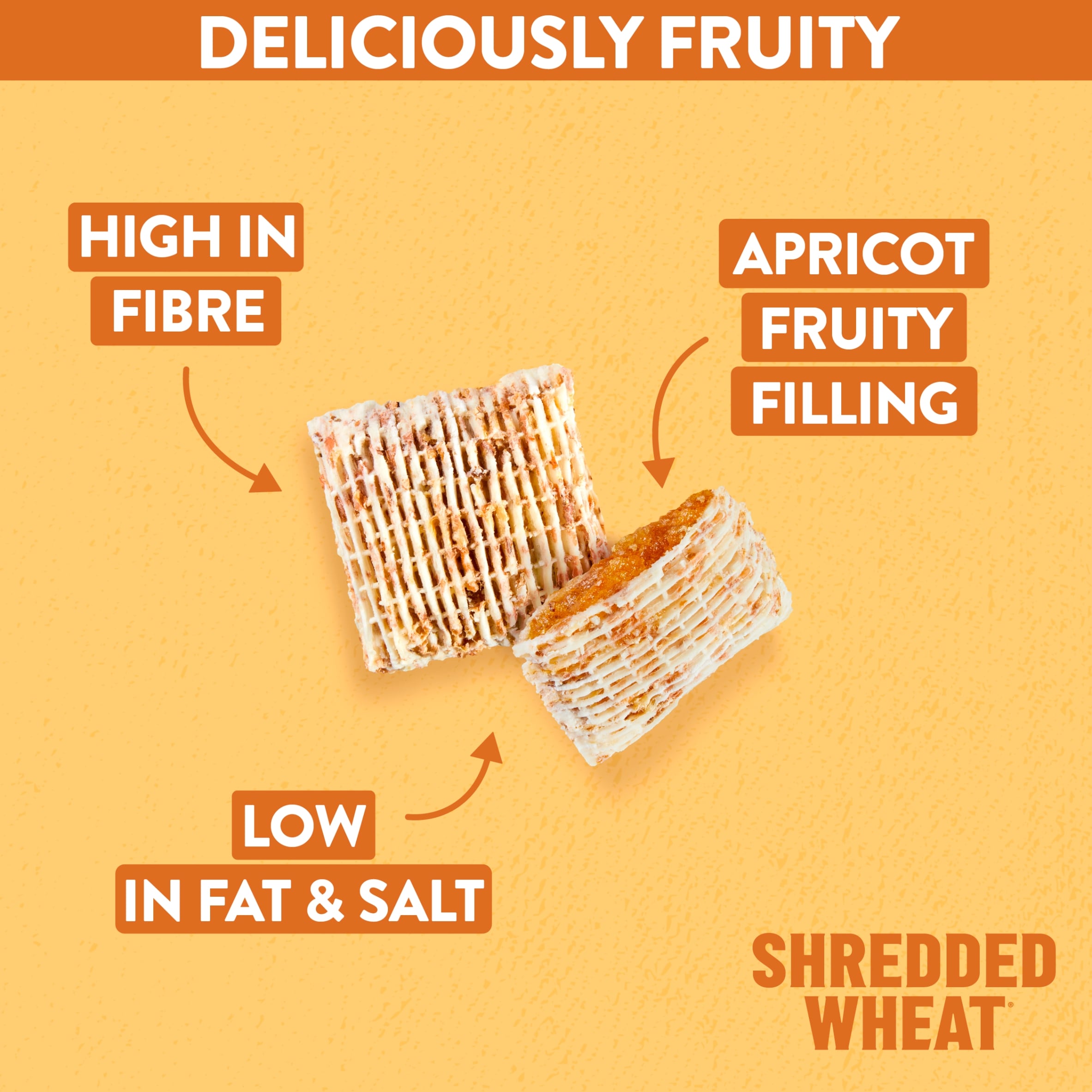 Nestlé Shredded Wheat Bitesize Apricot Breakfast Cereal 450g thumbnail 3