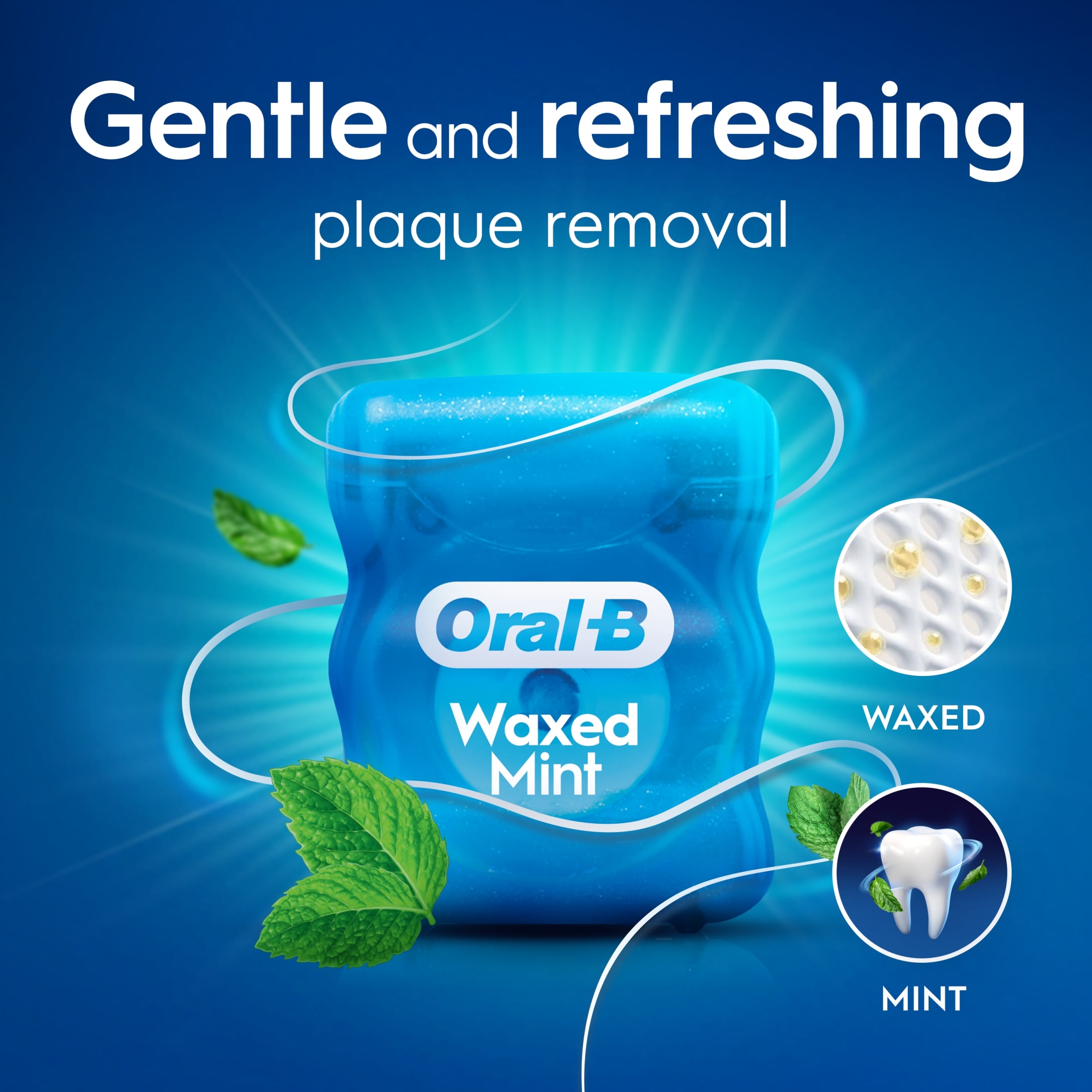 Oral-B Satin Tape waxed Mint Dental Floss 50M thumbnail 4