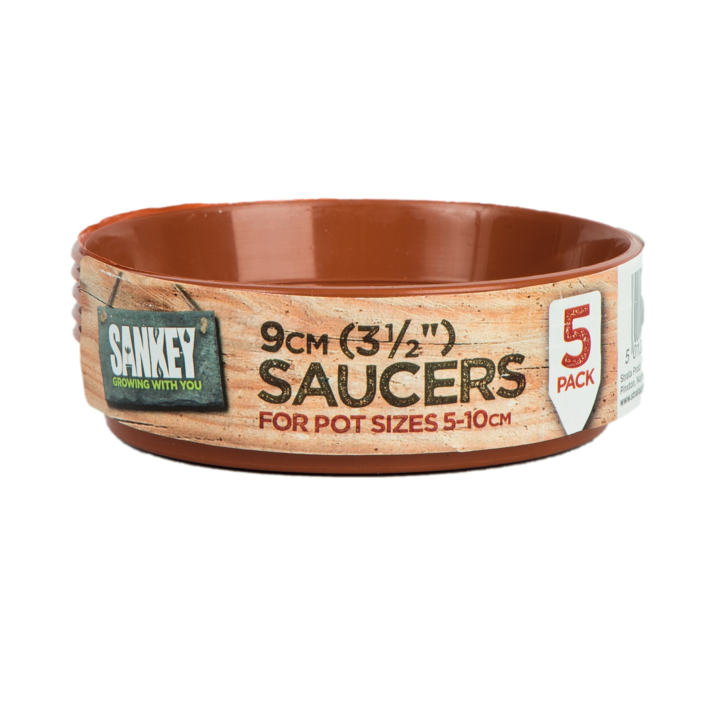 STRATA 9cm Grow Saucer pack of 5