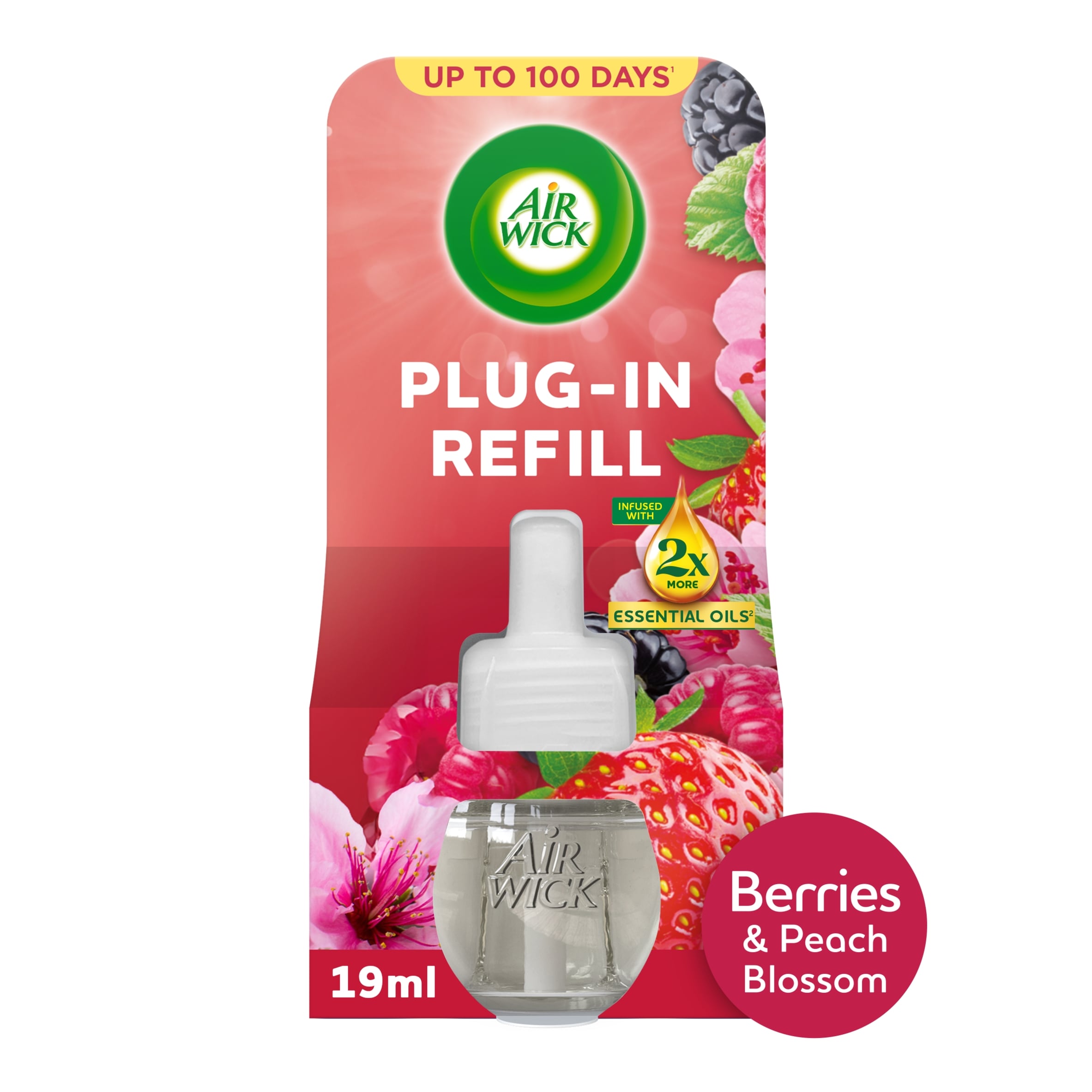 Air Wick Plug-In Refill Berries & Peach Blossom Air Freshener 19ml