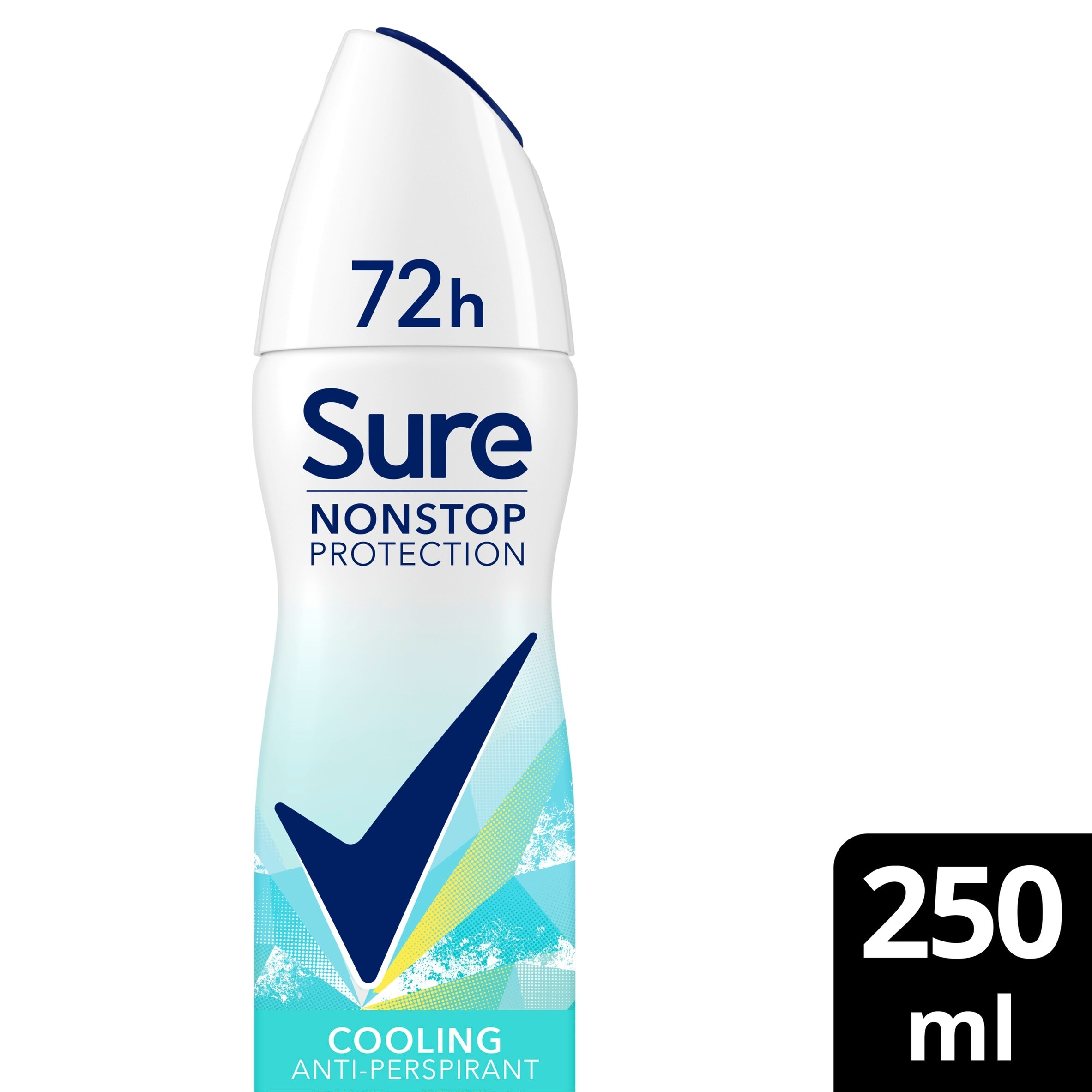 Sure  Eucalyptus & Coconut Water Scent 72h continuous Nonstop protection Antiperspirant Deodorant 250ml