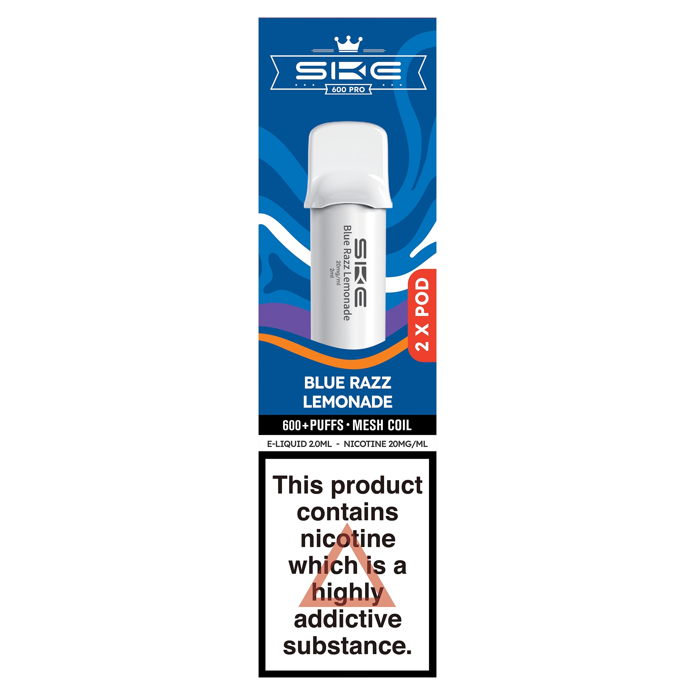 SKE 600 Pro 2 Prefilled Pods Blue Razz Lemonade