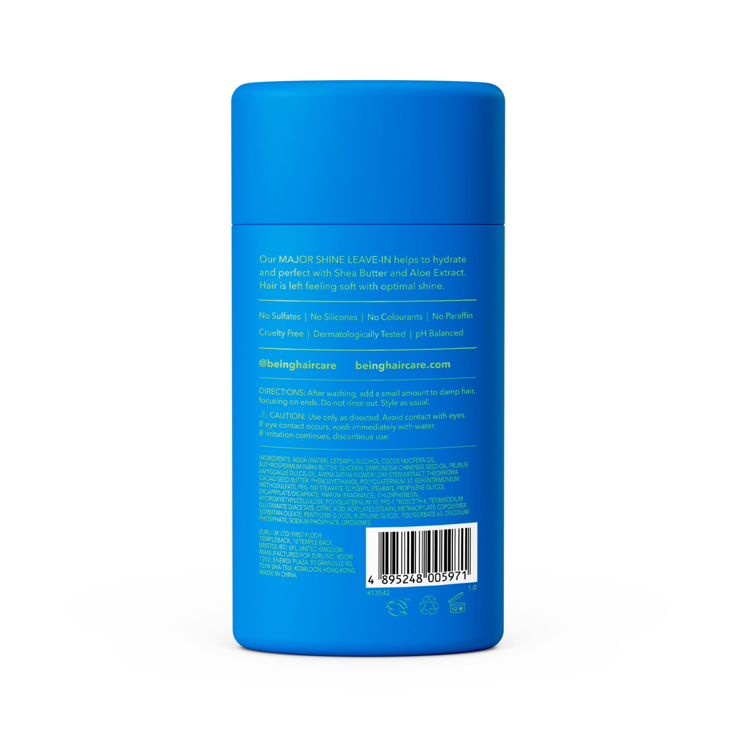 BEING MAJOR SHINE LEAVE IN CONDITIONER 227ML thumbnail 2