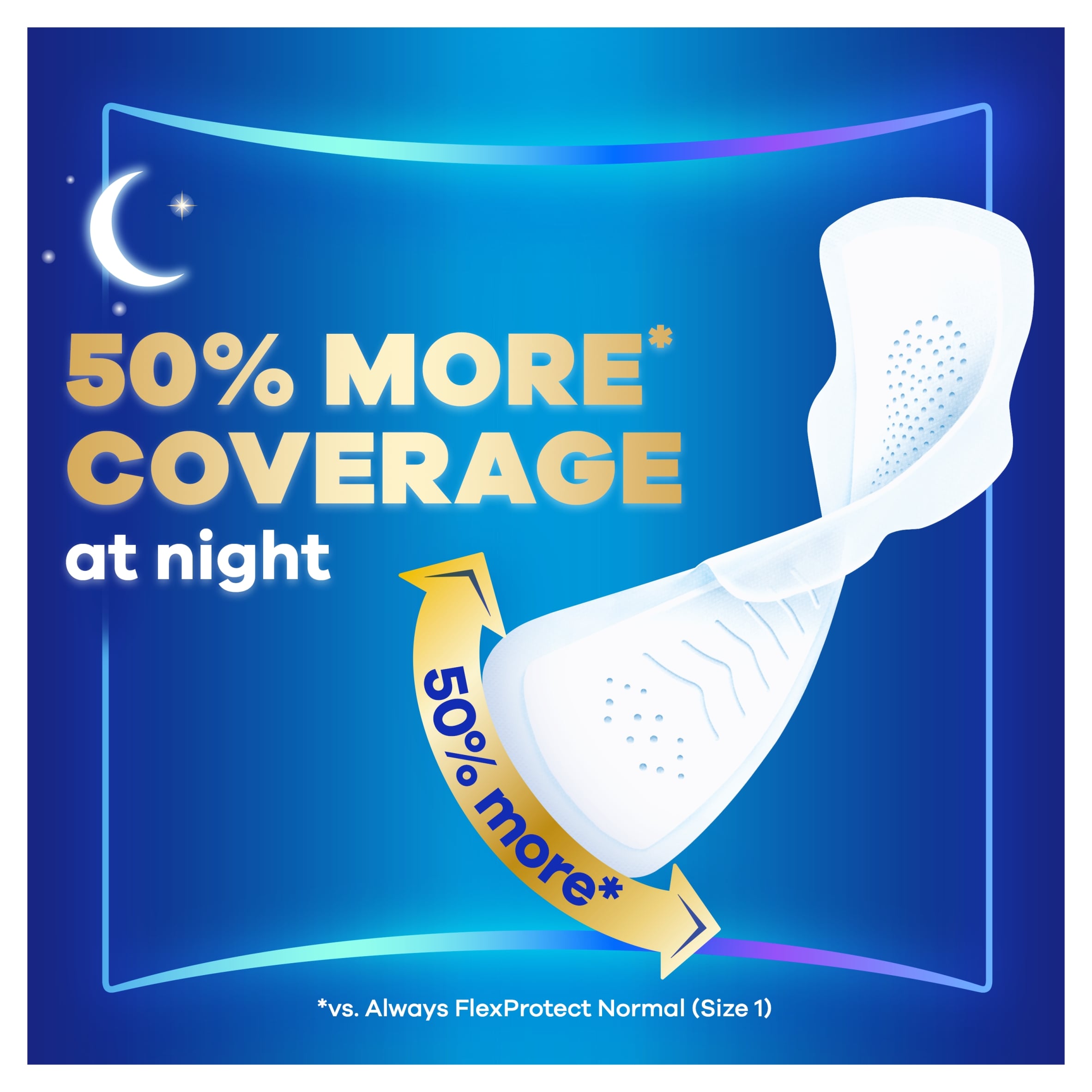 Always Infinity Flex Protect Unscented Pads Size 4 18 Pack thumbnail 3