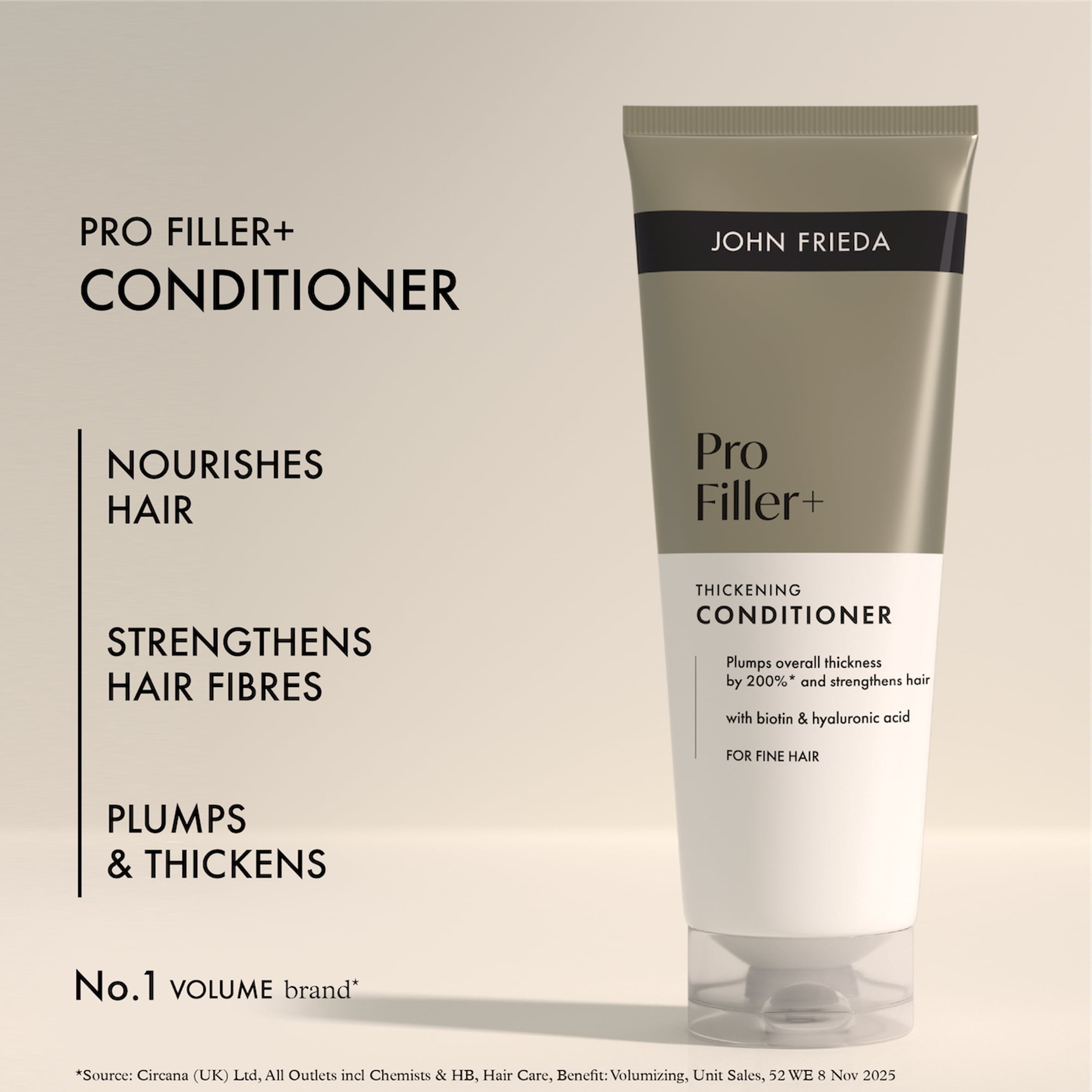 John Frieda PROfiller+ Thickening Conditioner 250ml  thumbnail 3