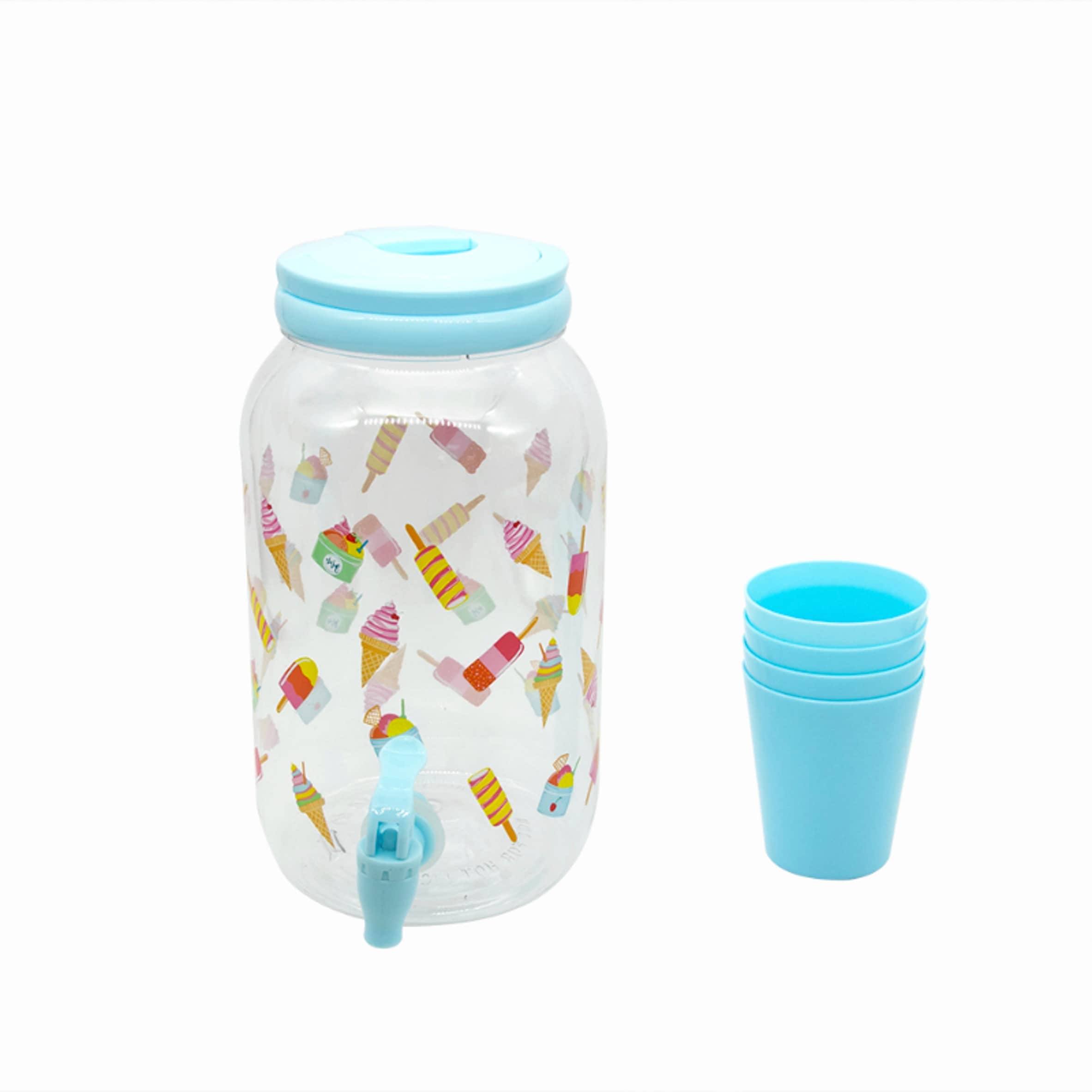 F&F Home Ice Lolly Picnic Drink Dispenser & Cups