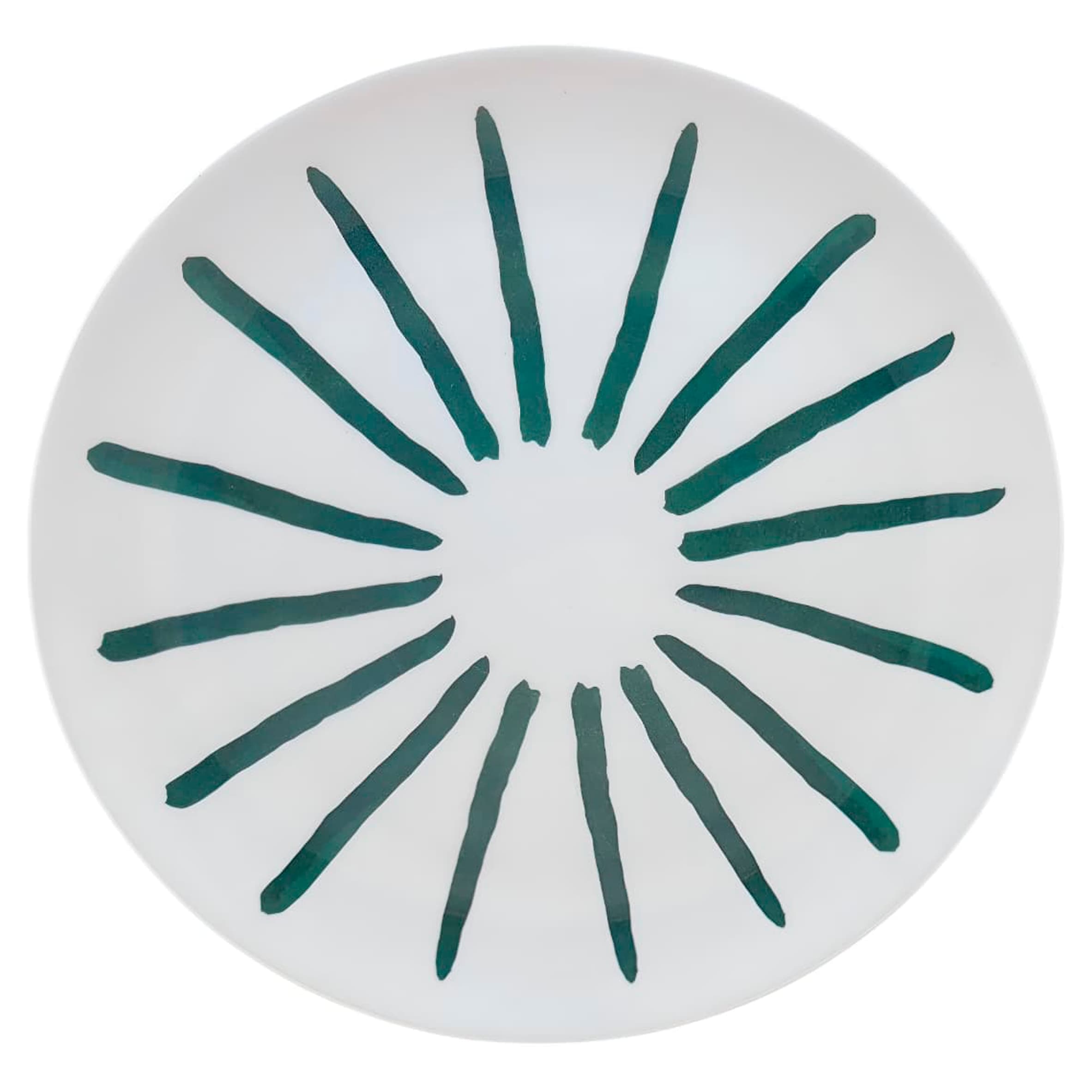 F&F Home Palm Tree Stripe Dinner Plate 2astd thumbnail 2