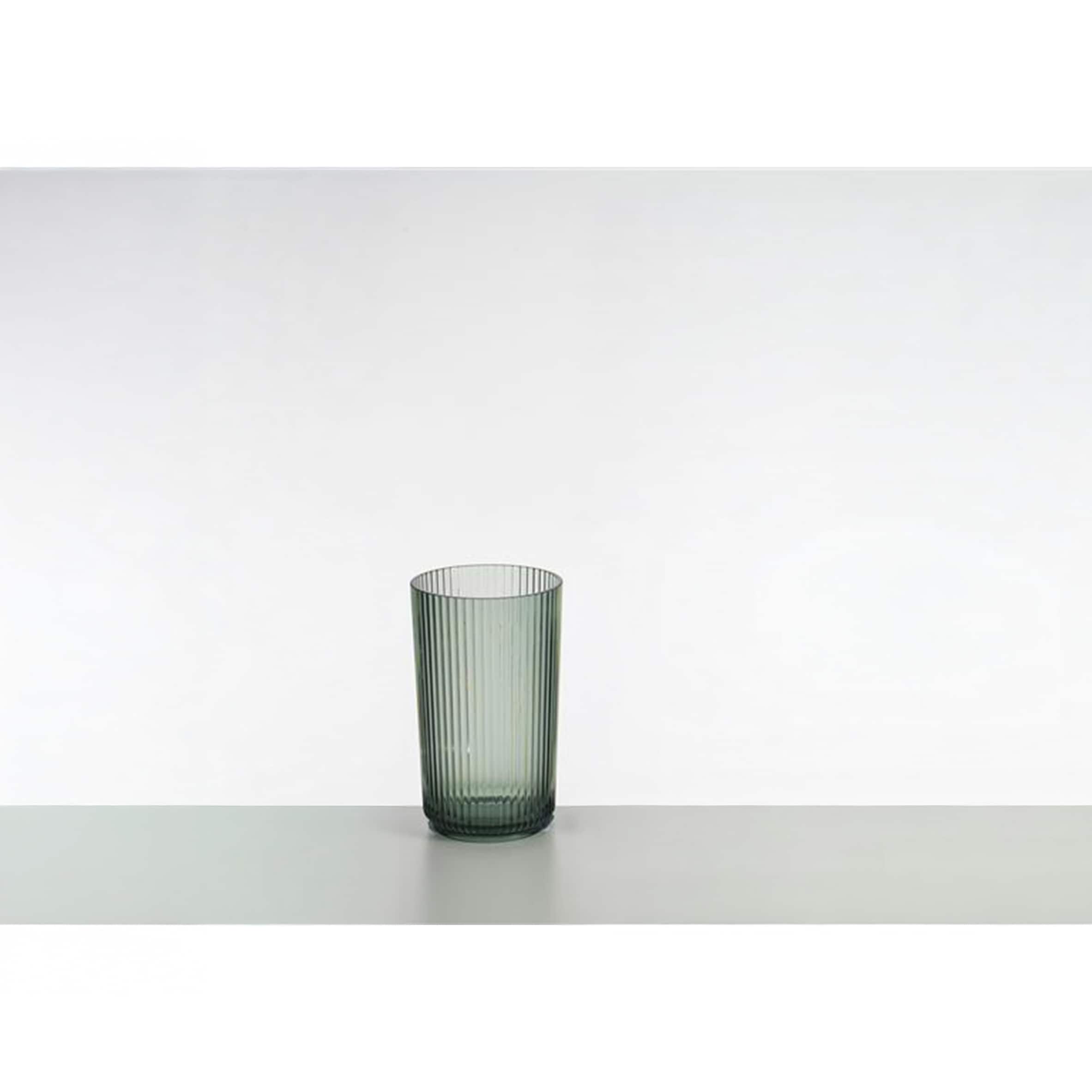 F&F Home Green Ribbed hi-ball tumbler