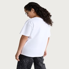 F&F Girls Pure Cotton K-Pop Is My Vibe Slogan T-Shirt in White thumbnail 3