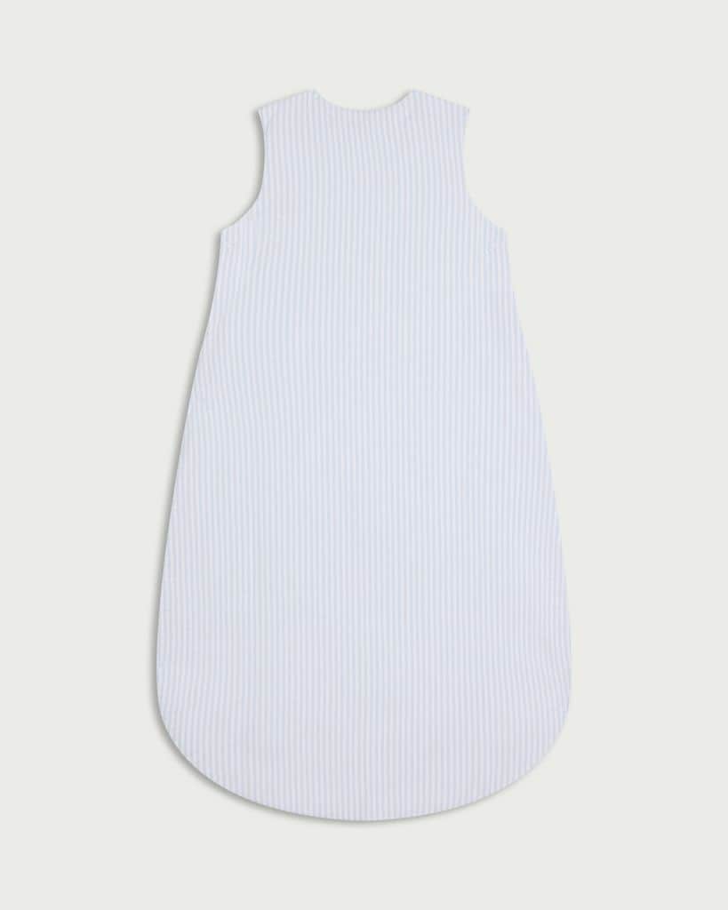 F&F Baby Pure Cotton Striped 1.5 Tog Sleeping Bag in Grey thumbnail 2