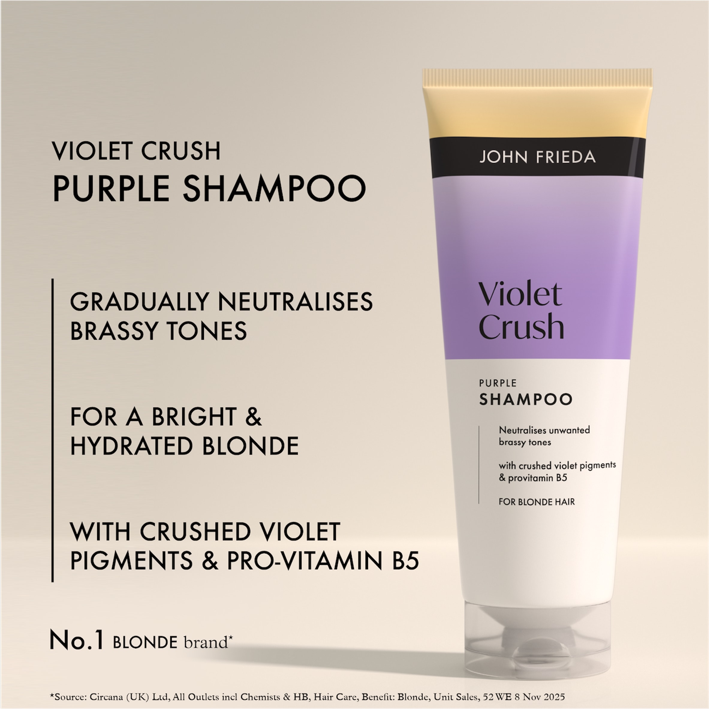John Frieda Violet Crush Purple Shampoo 250ml thumbnail 3