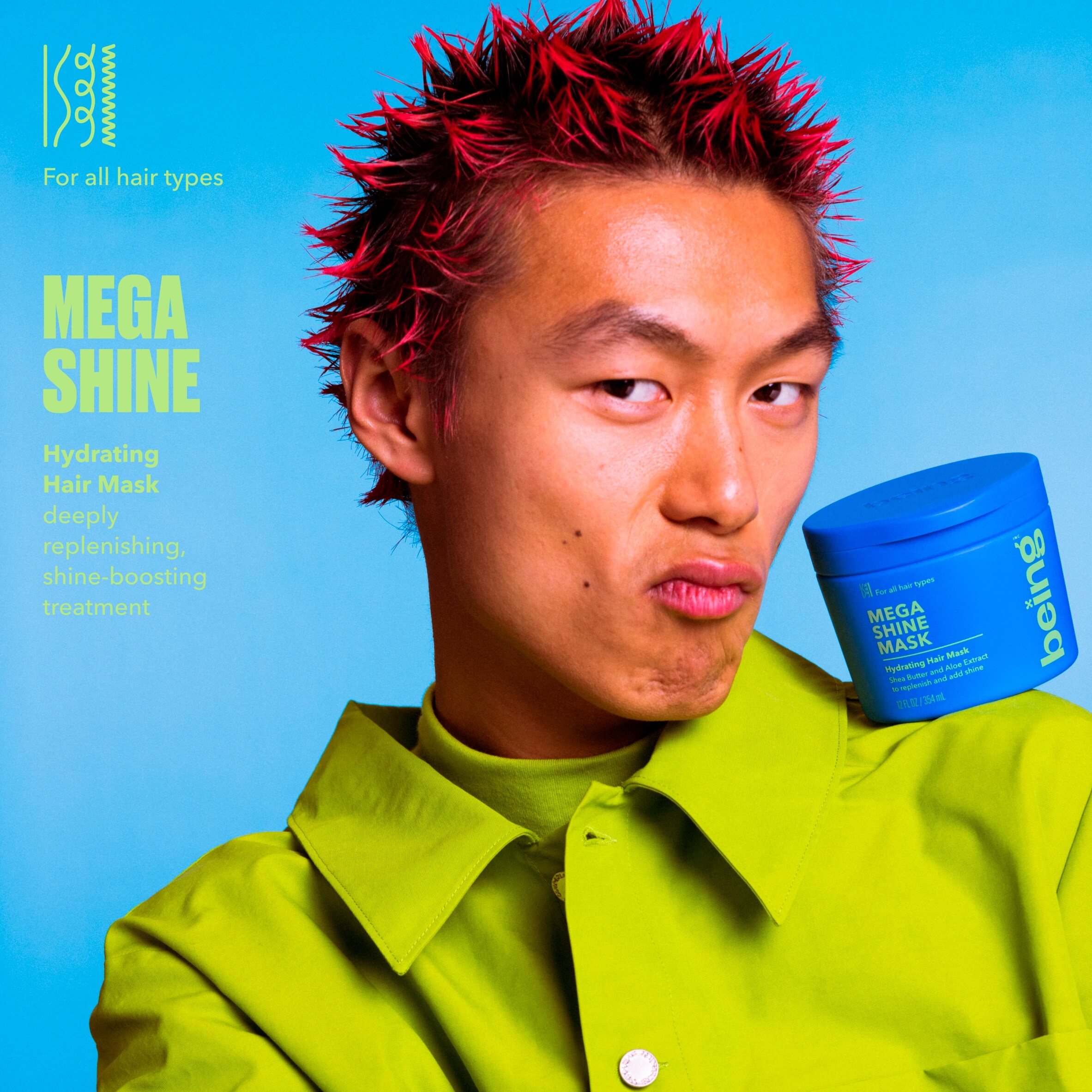 BEING MEGA SHINE Hydrating HAIR MASK 354ML  thumbnail 3