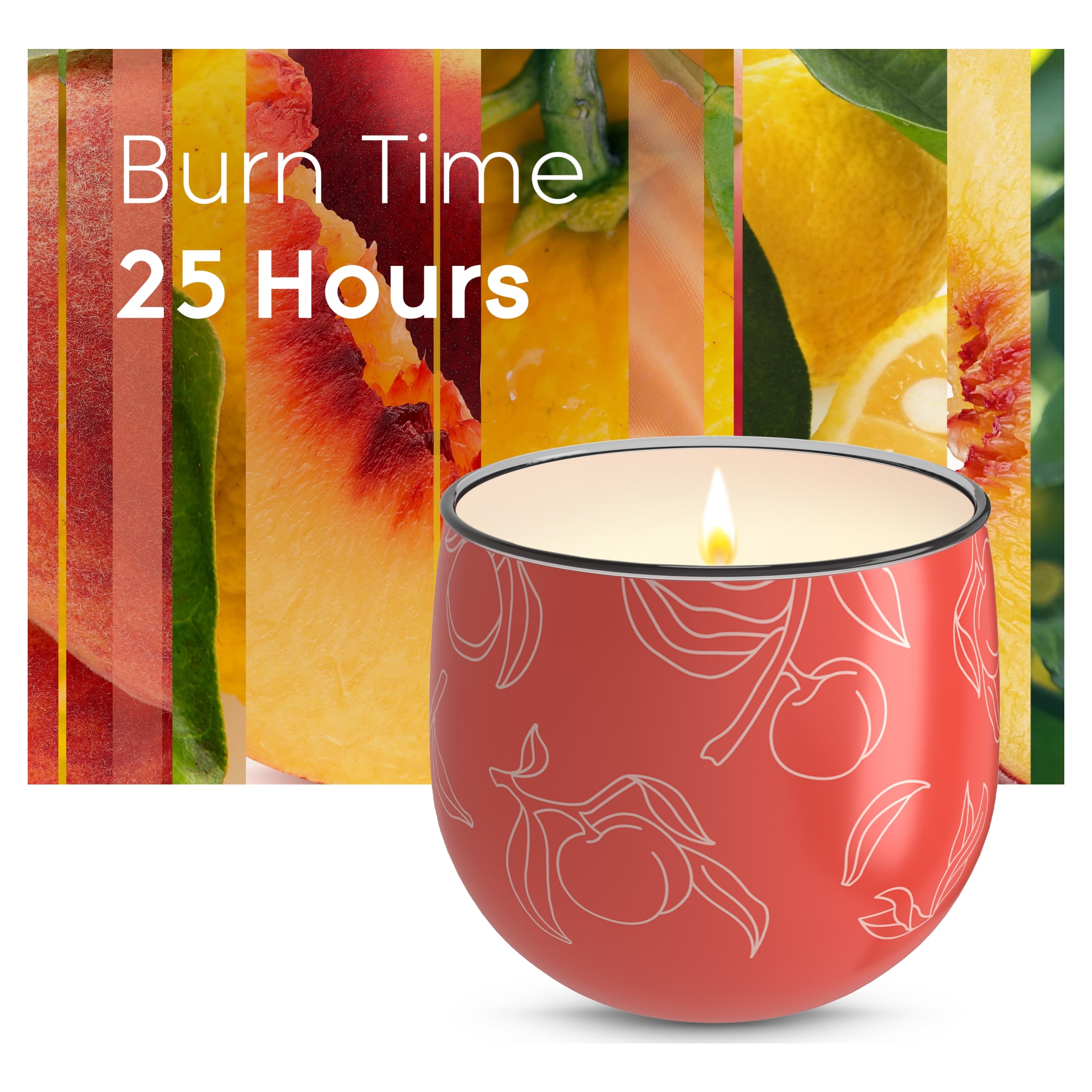 Glade Limited Edition Decorative Candle Peach Paradise 108g thumbnail 3