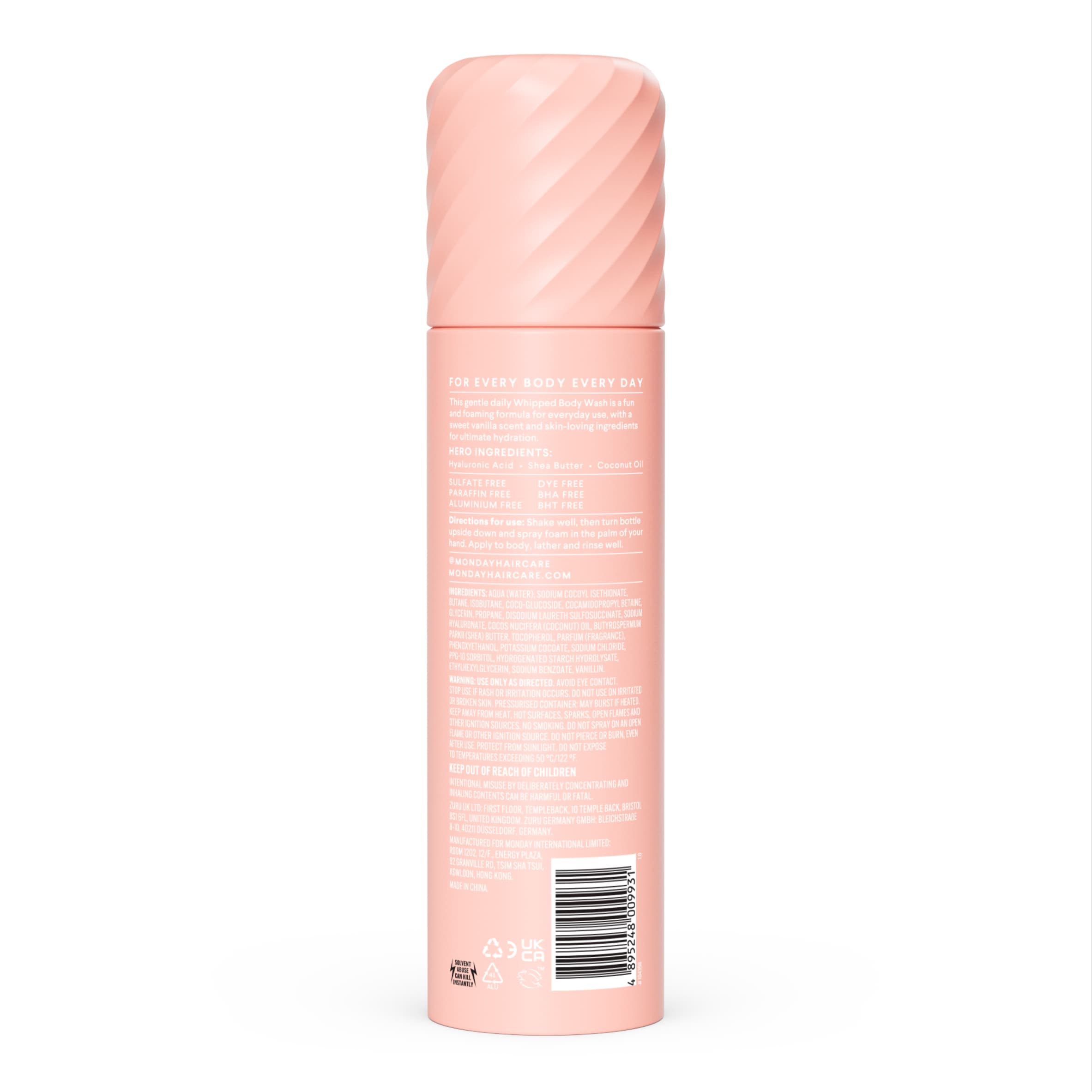 MONDAY HAIRCARE WHIPPED BODY WASH VANILLA GLAZE 265ML thumbnail 2