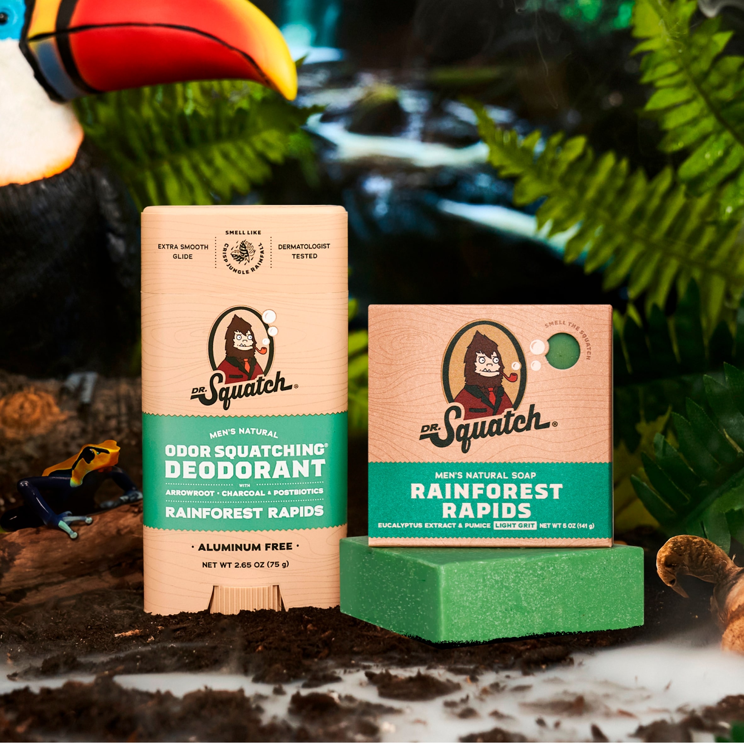 DR. Squatch Natural Soap Bar Rainforest Rapids 141g thumbnail 5