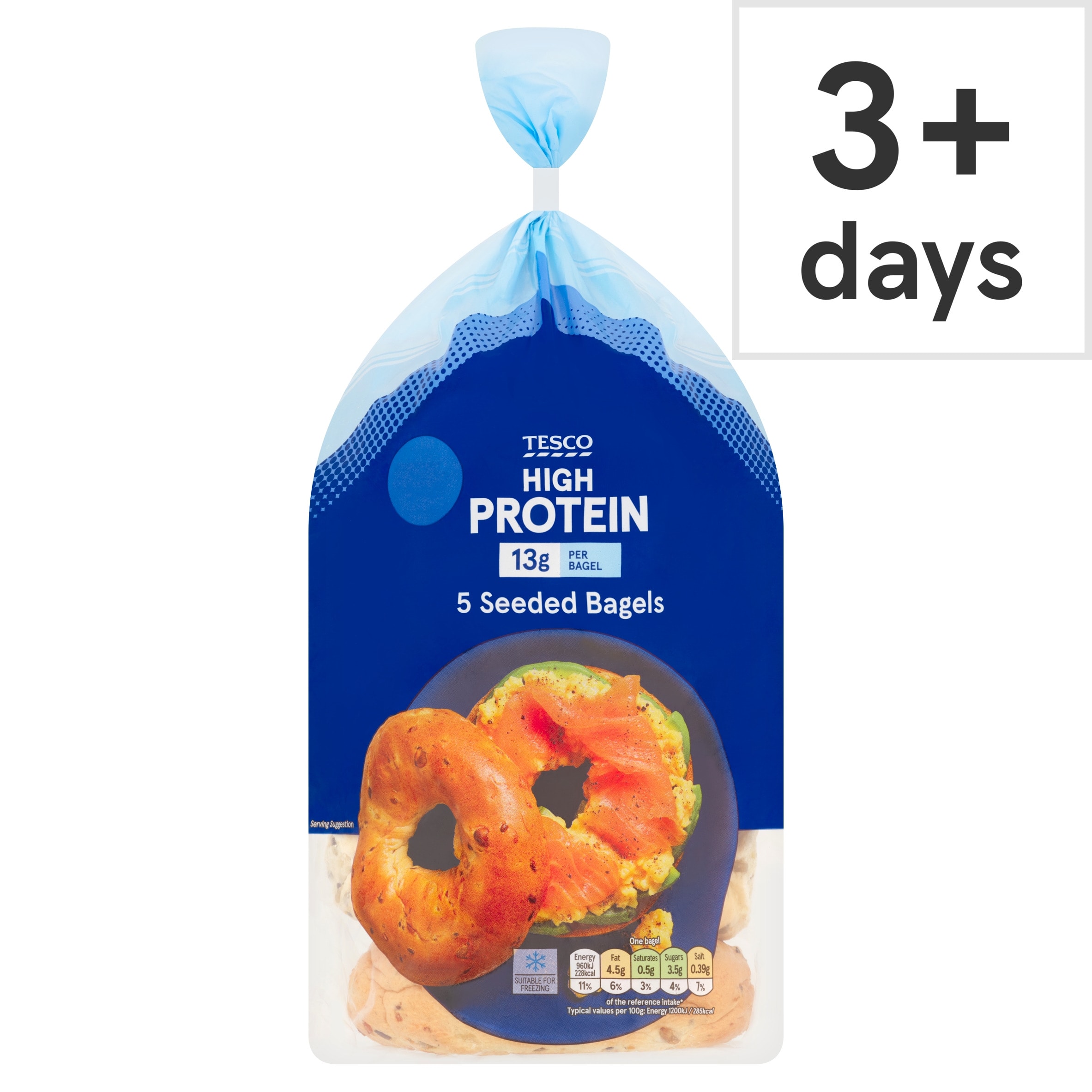 Tesco High Protein Bagels 5 Pack