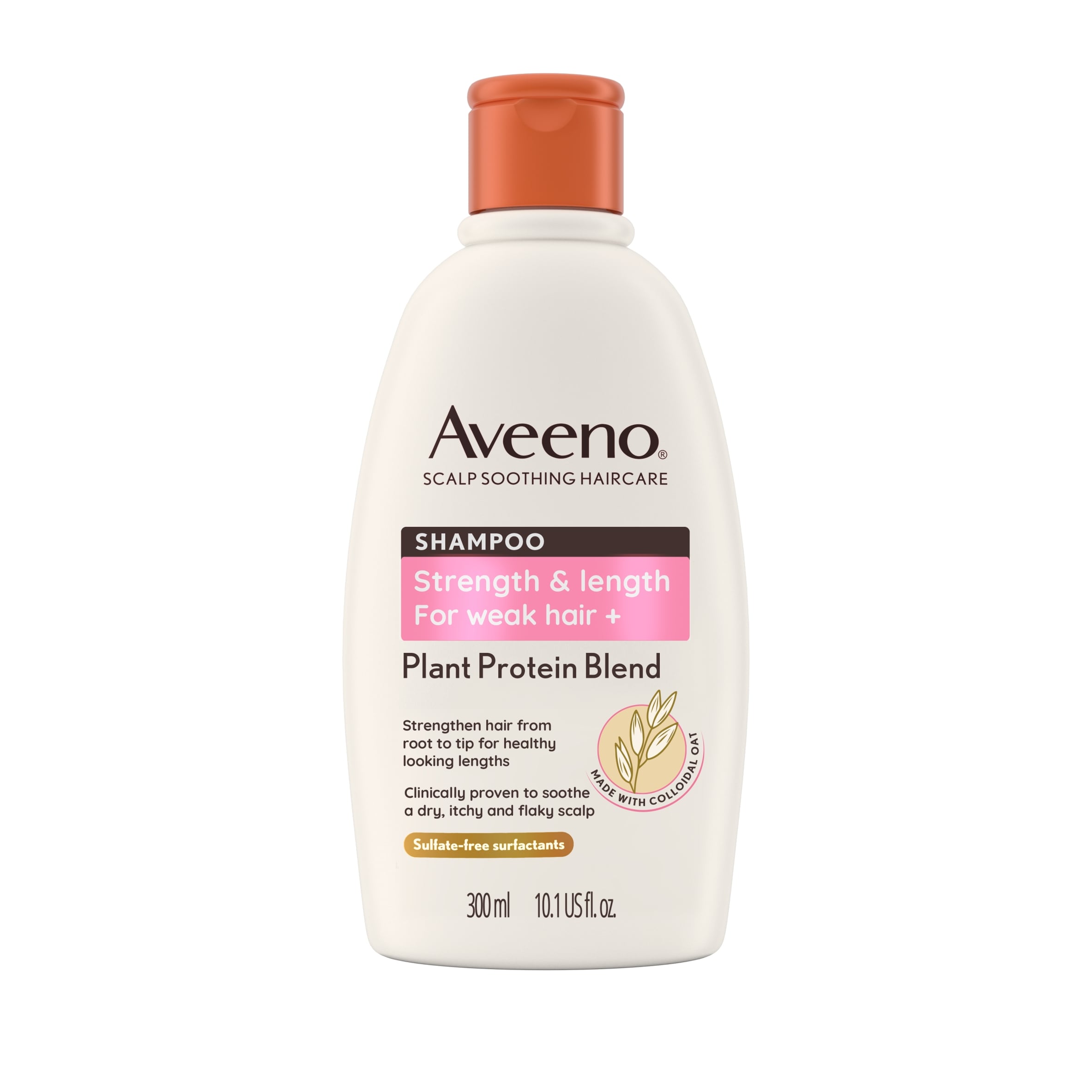 Aveeno Hair Strength + Length Plant Protein Blend Shampoo 300ml