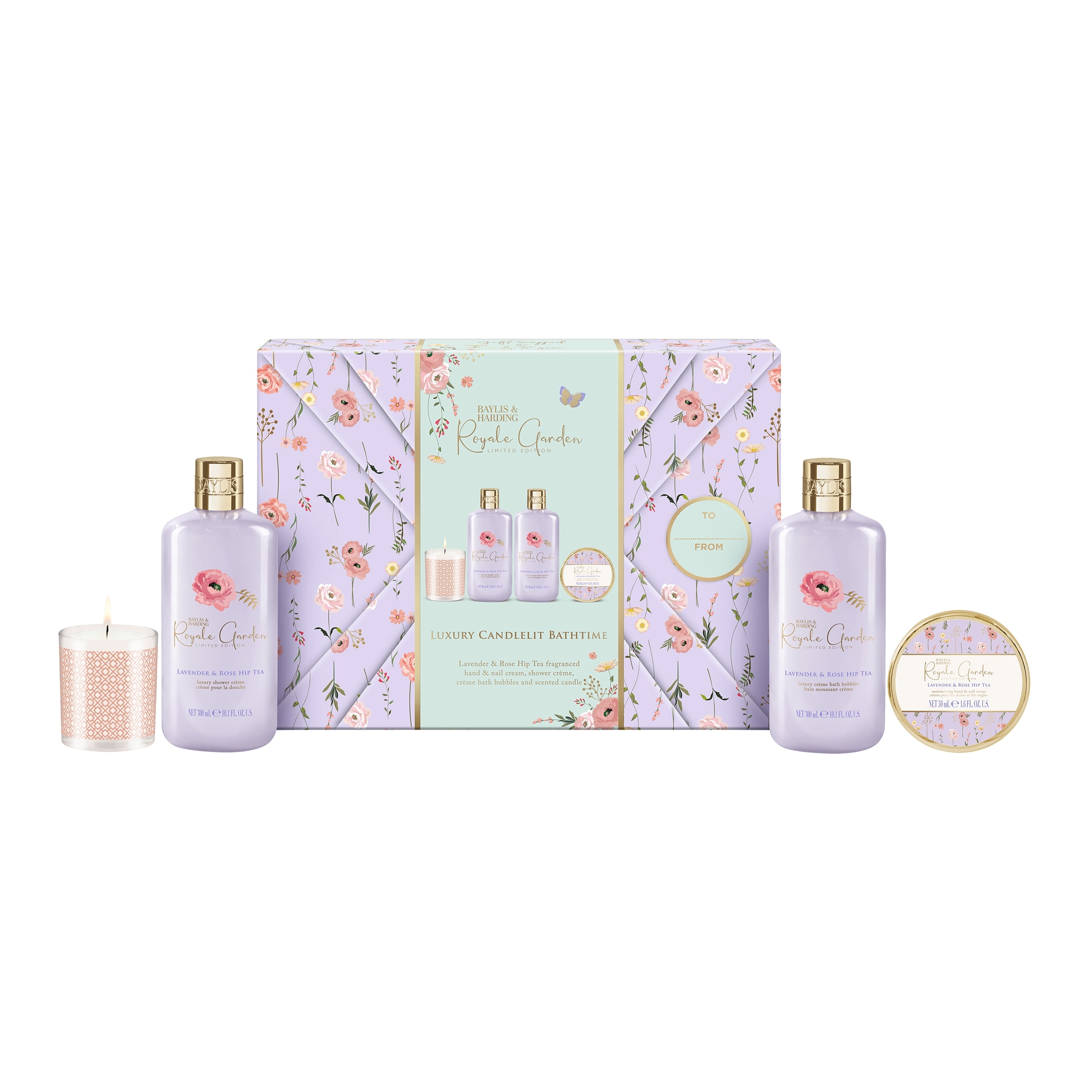 Baylis & Harding Royale Garden Gift Wrapped Candlelit Limited Edition Gift Set thumbnail 2