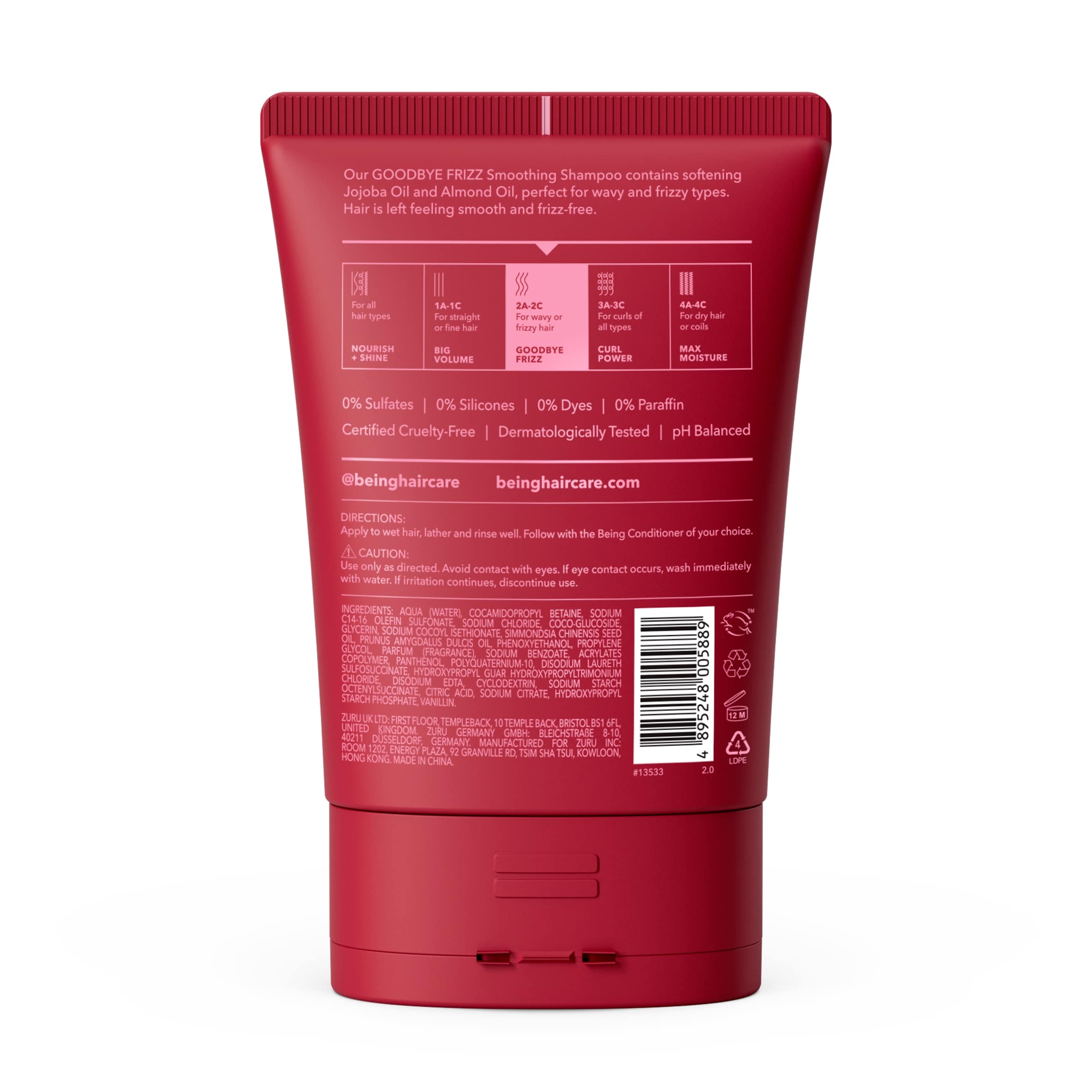 BEING SHAMPOO Bye Bye Frizz 354ML thumbnail 2