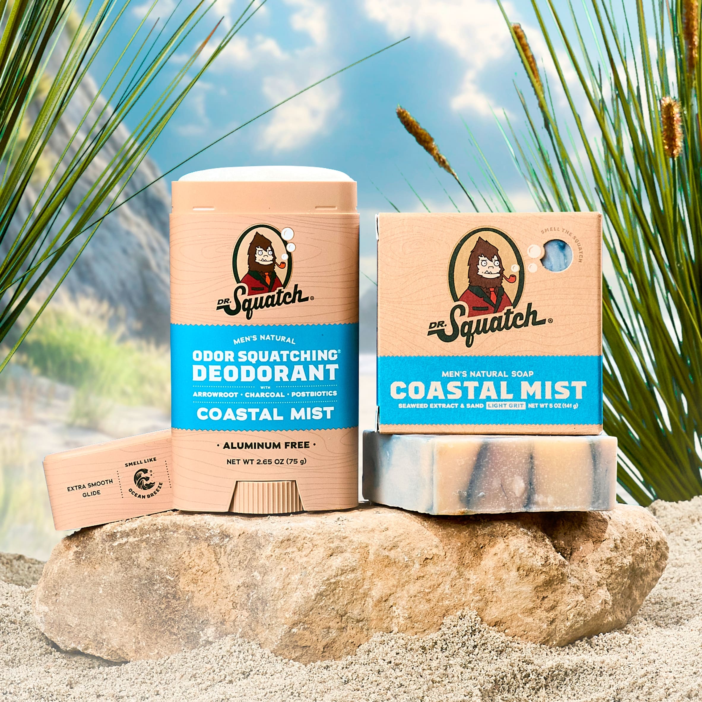 DR. Squatch Natural Stick Deodorant Coastal Mist 75g thumbnail 5