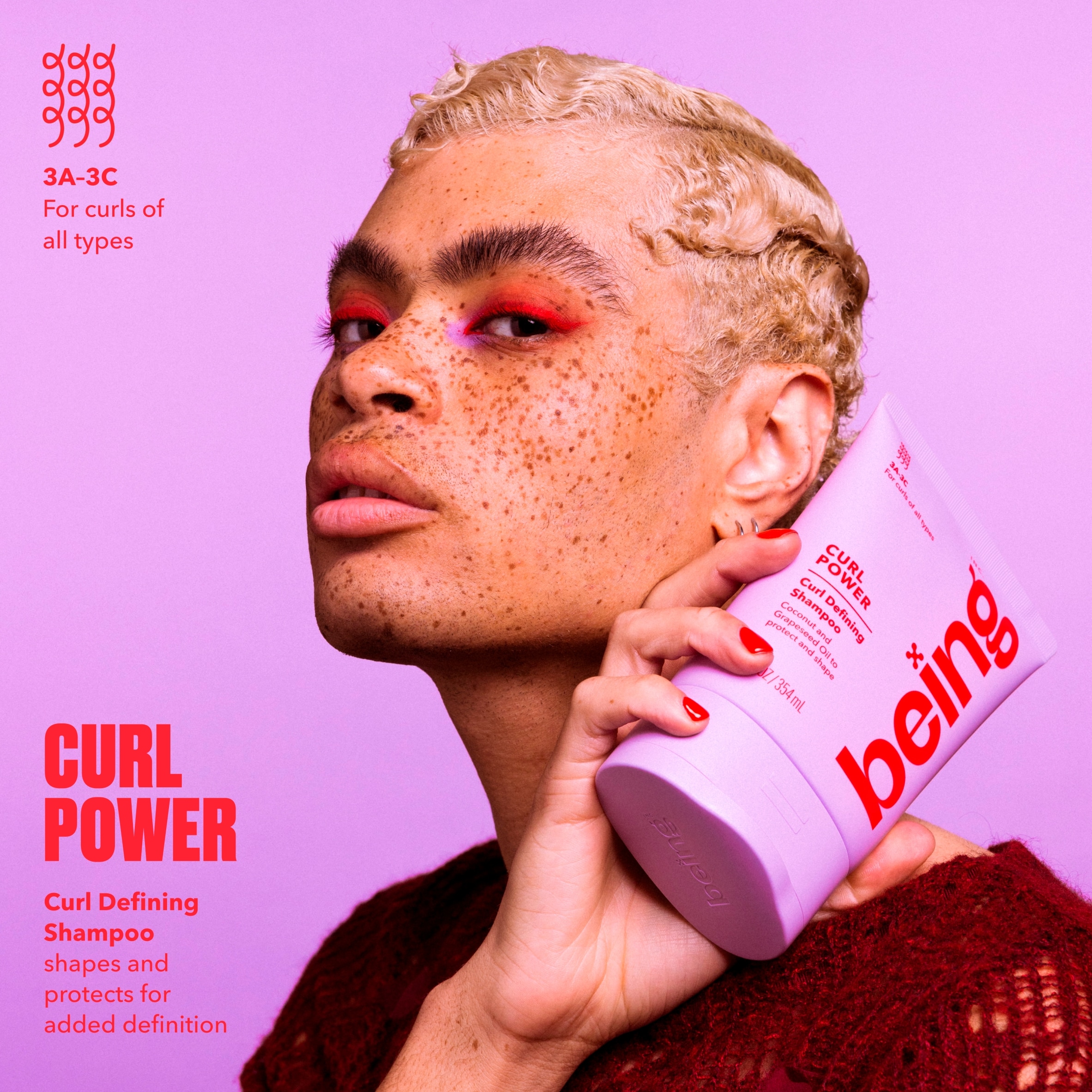 BEING SHAMPOO Curl Power 354ML thumbnail 3