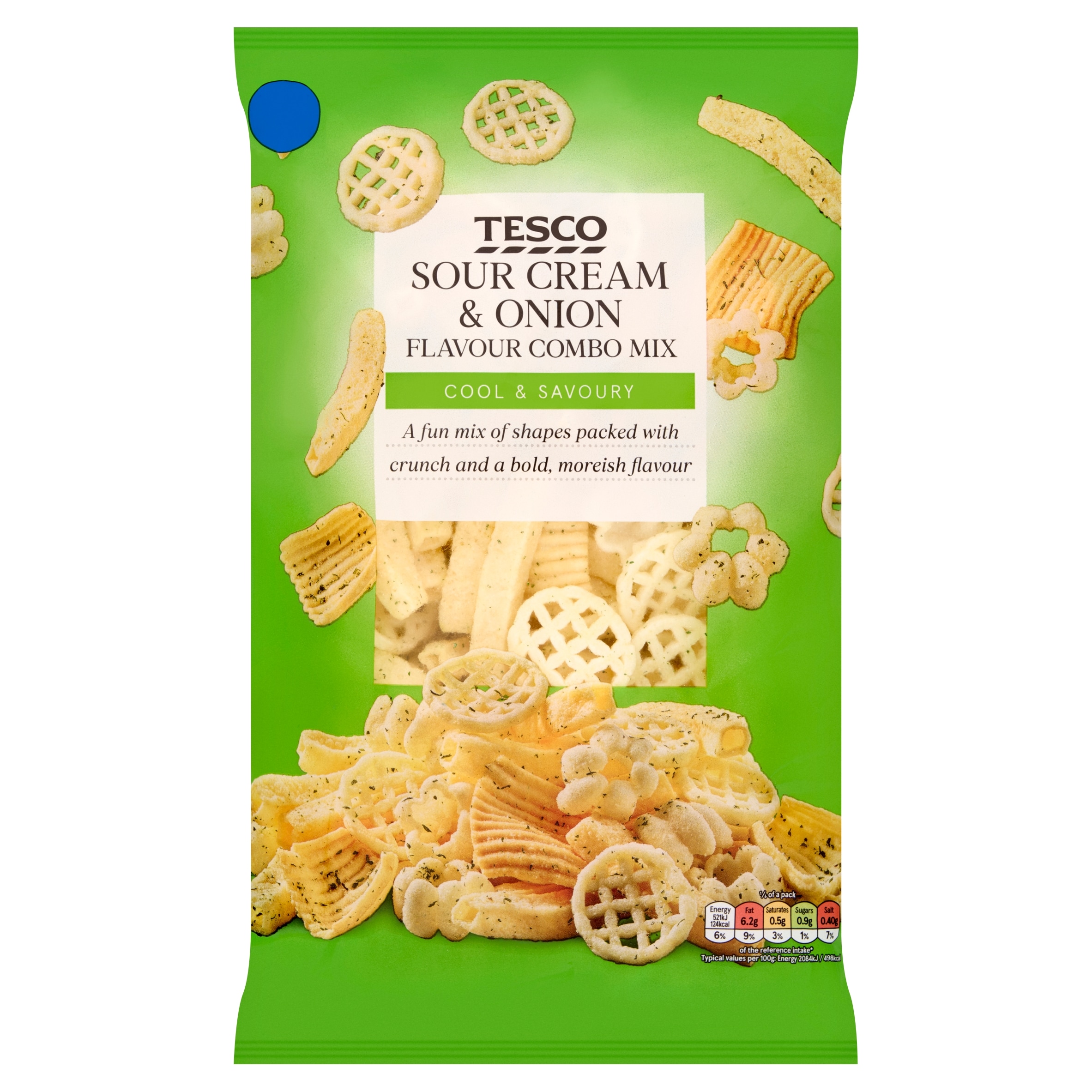 Tesco Sour Cream & Onion flavour Combo Mix 150g