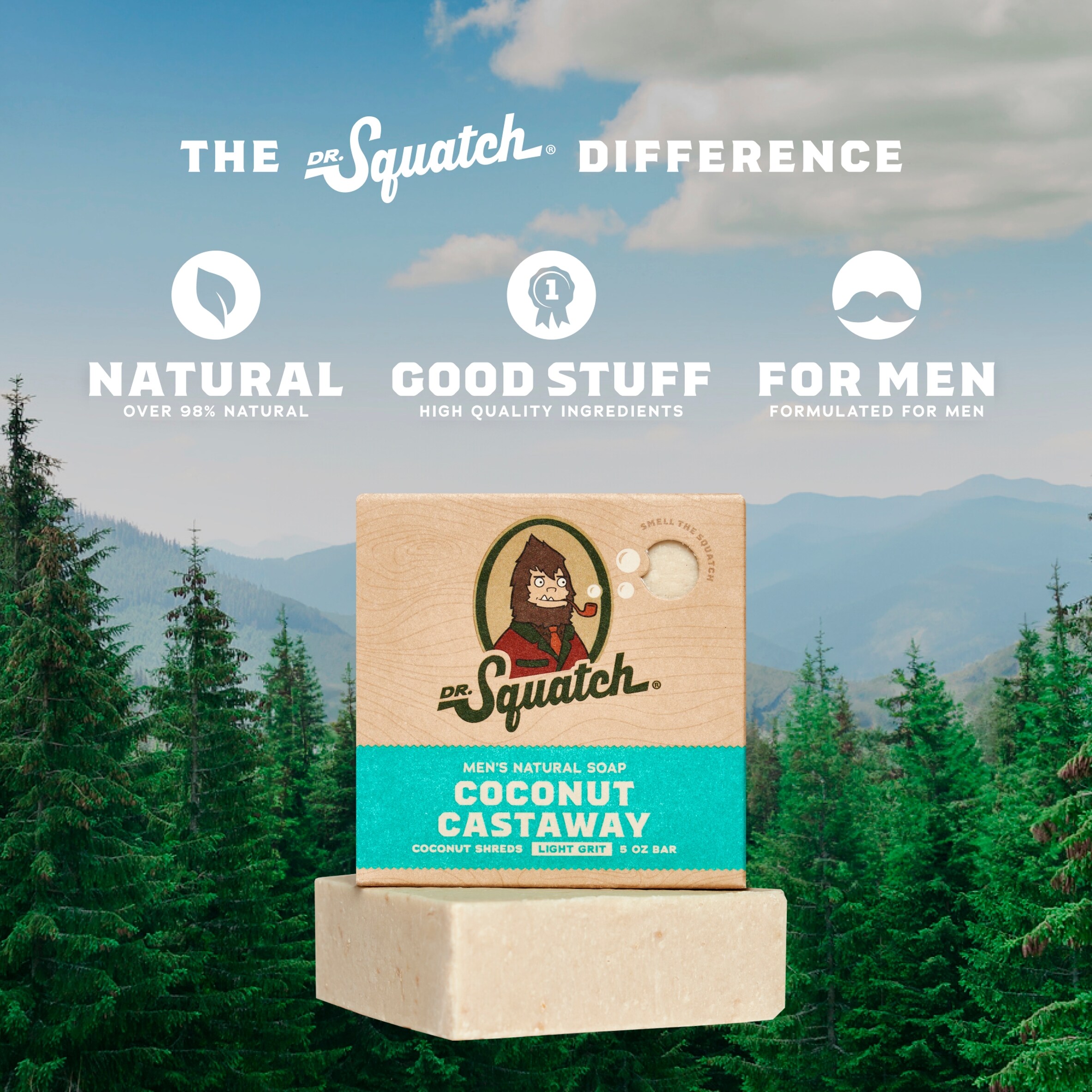DR. Squatch Natural Soap Bar Coconut Castaway 141g thumbnail 2