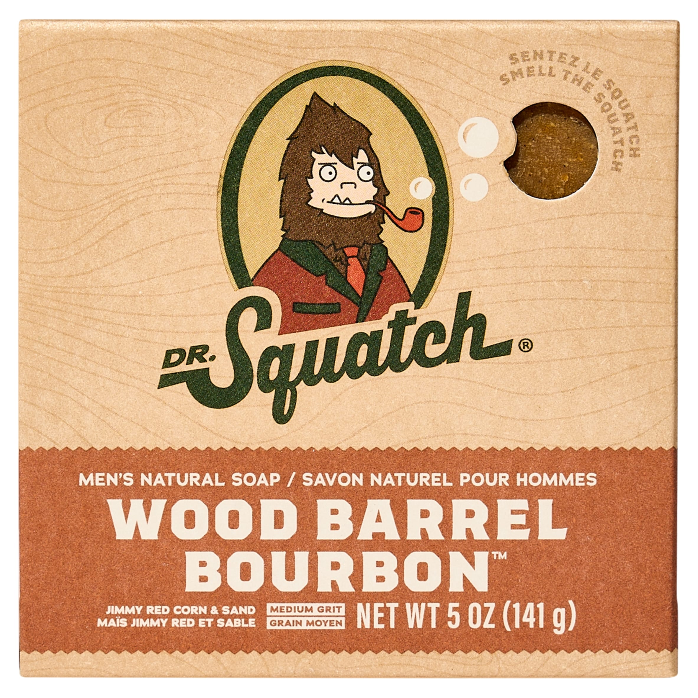 DR. Squatch Natural Soap Bar Wood Barrel Bourbon 141.7g