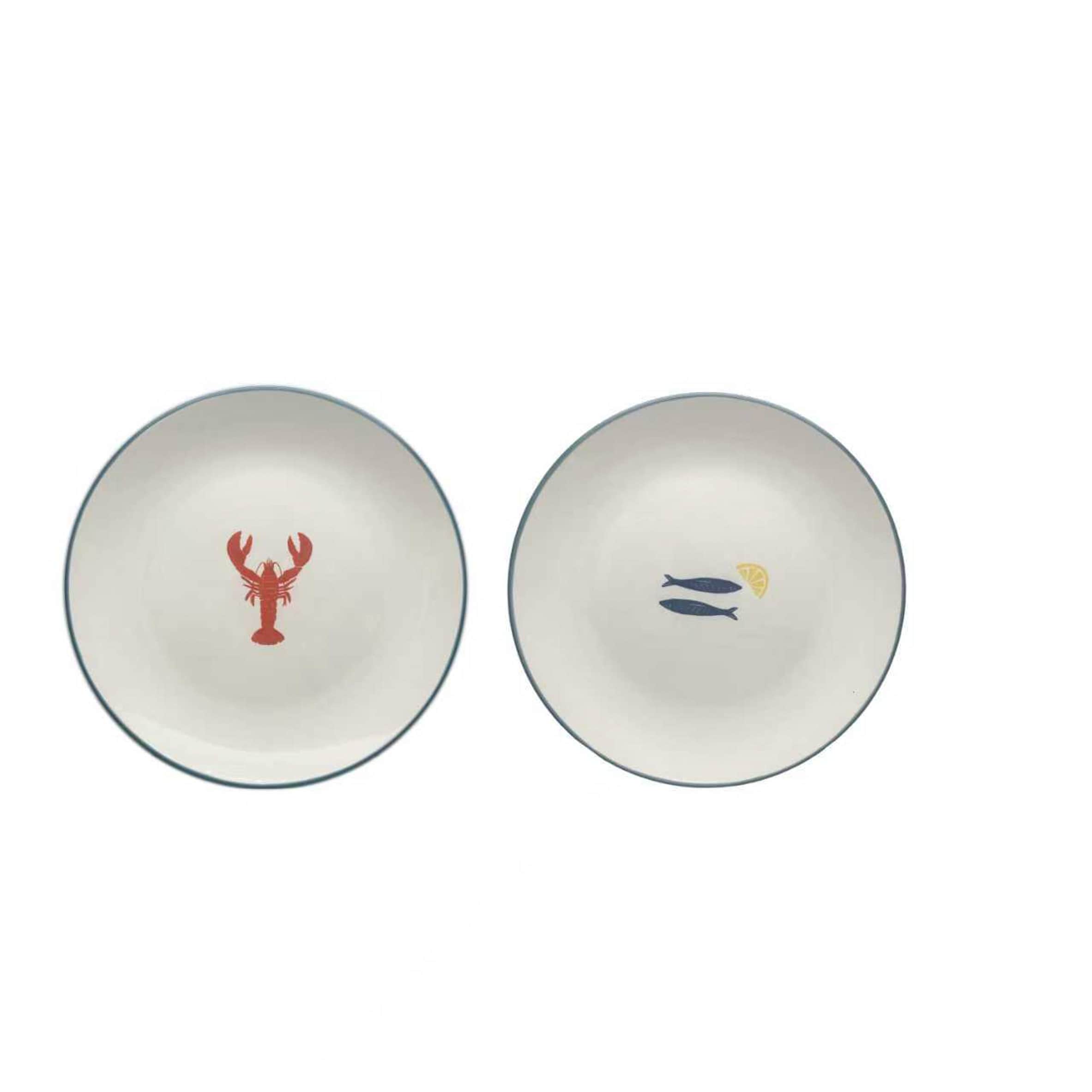 F&F Home Set of 2 Portofino Side Plates