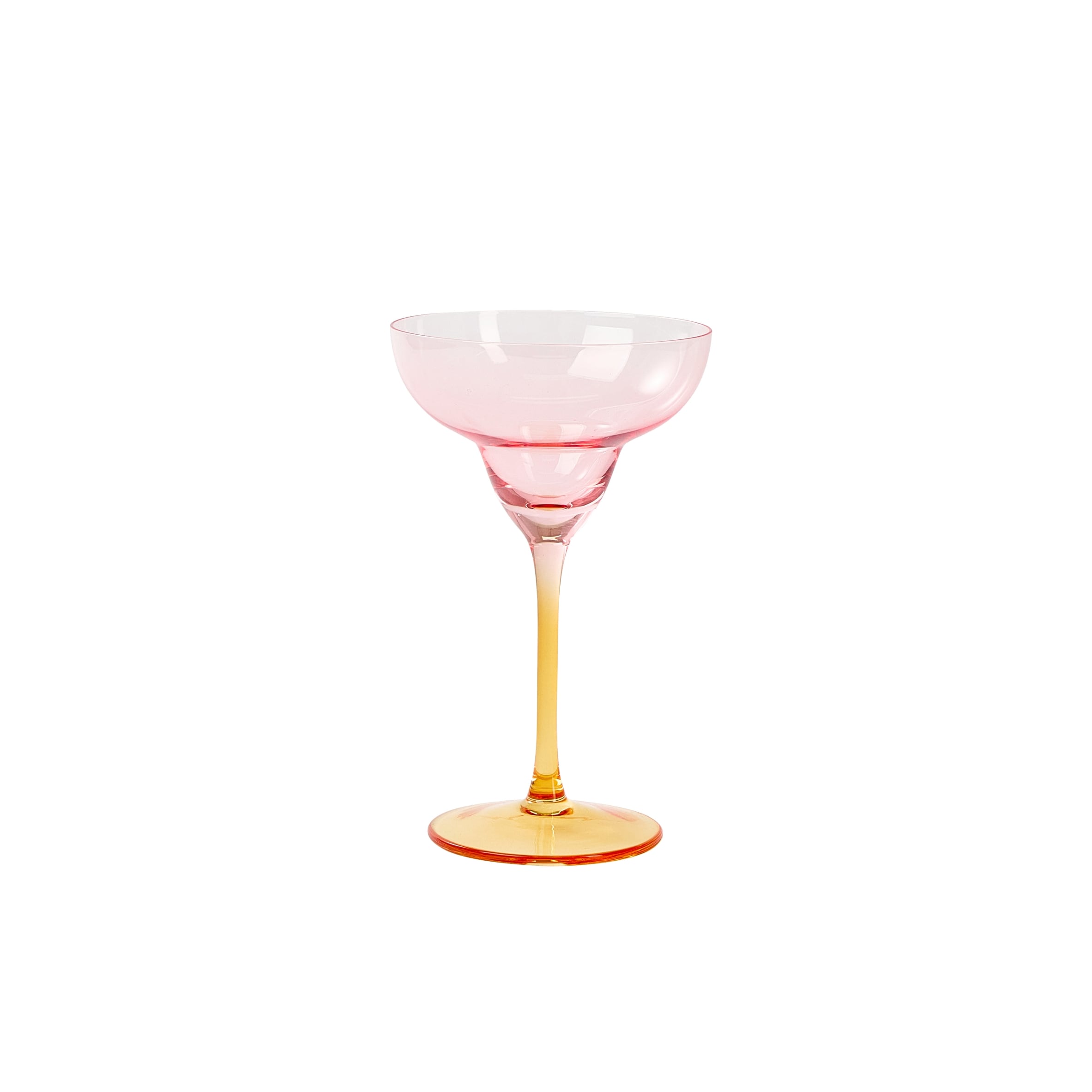 F&F Home Pink & Orange Cocktail Glass