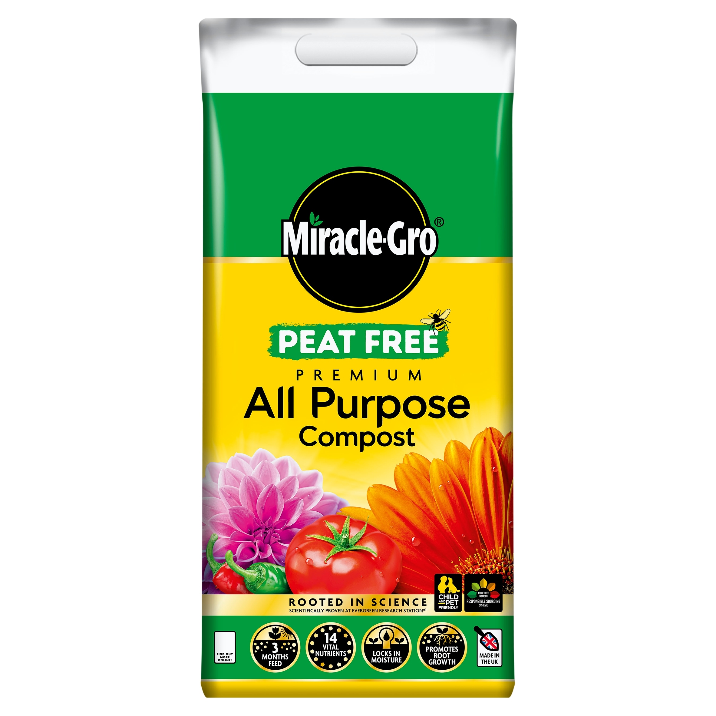 Miracle Gro All Purpose Peat Free Compost 10L